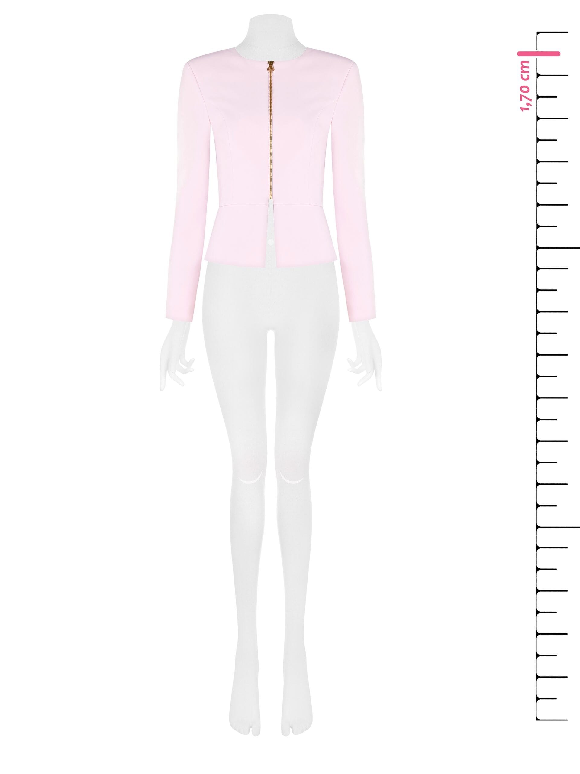 Giacca Corta In Tessuto Tecnico Con Spalline E Zip Centrale Rinascimento