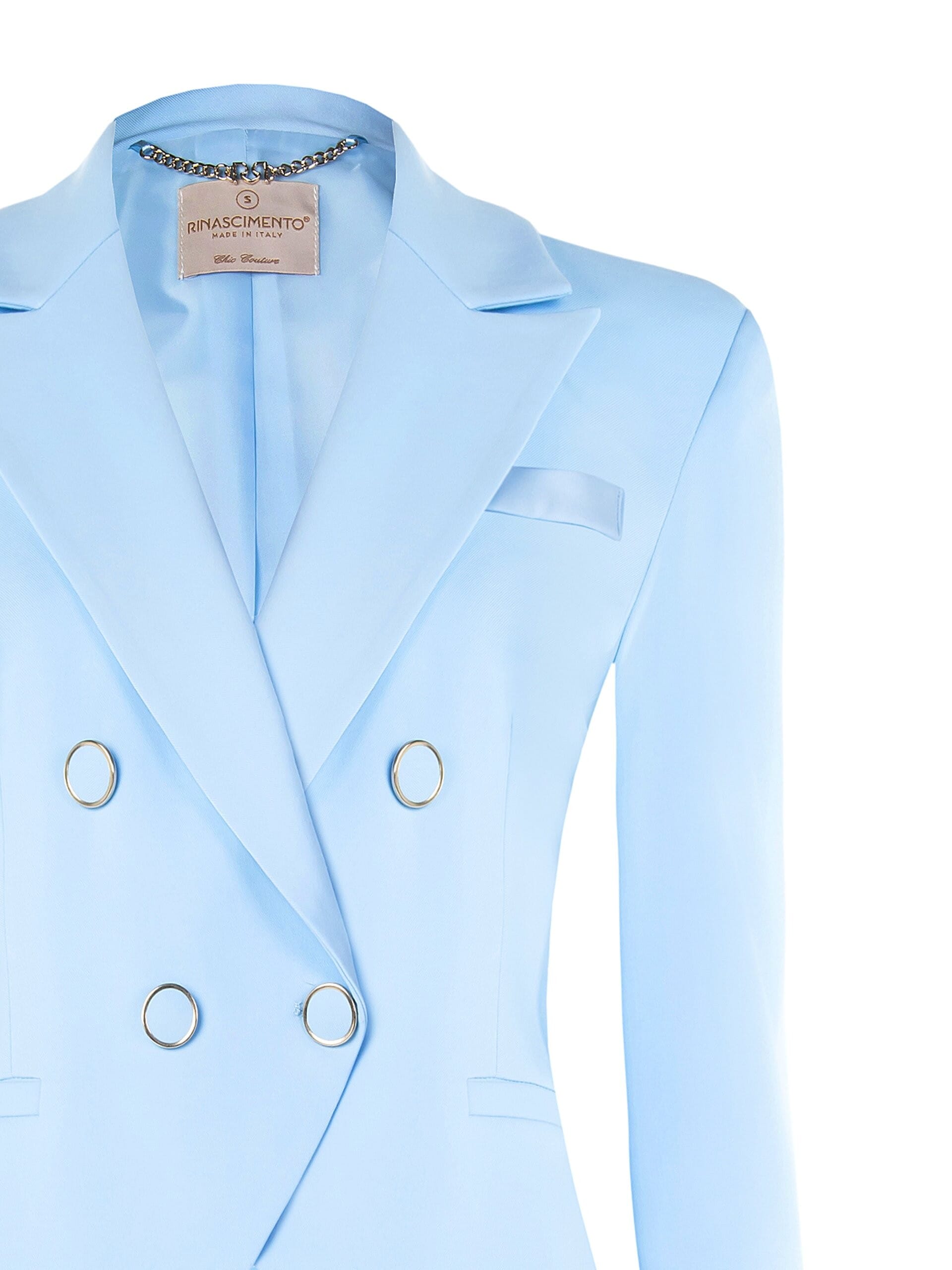 Giacca Blazer Sfiancata In Tessuto Poliviscosa Rinascimento