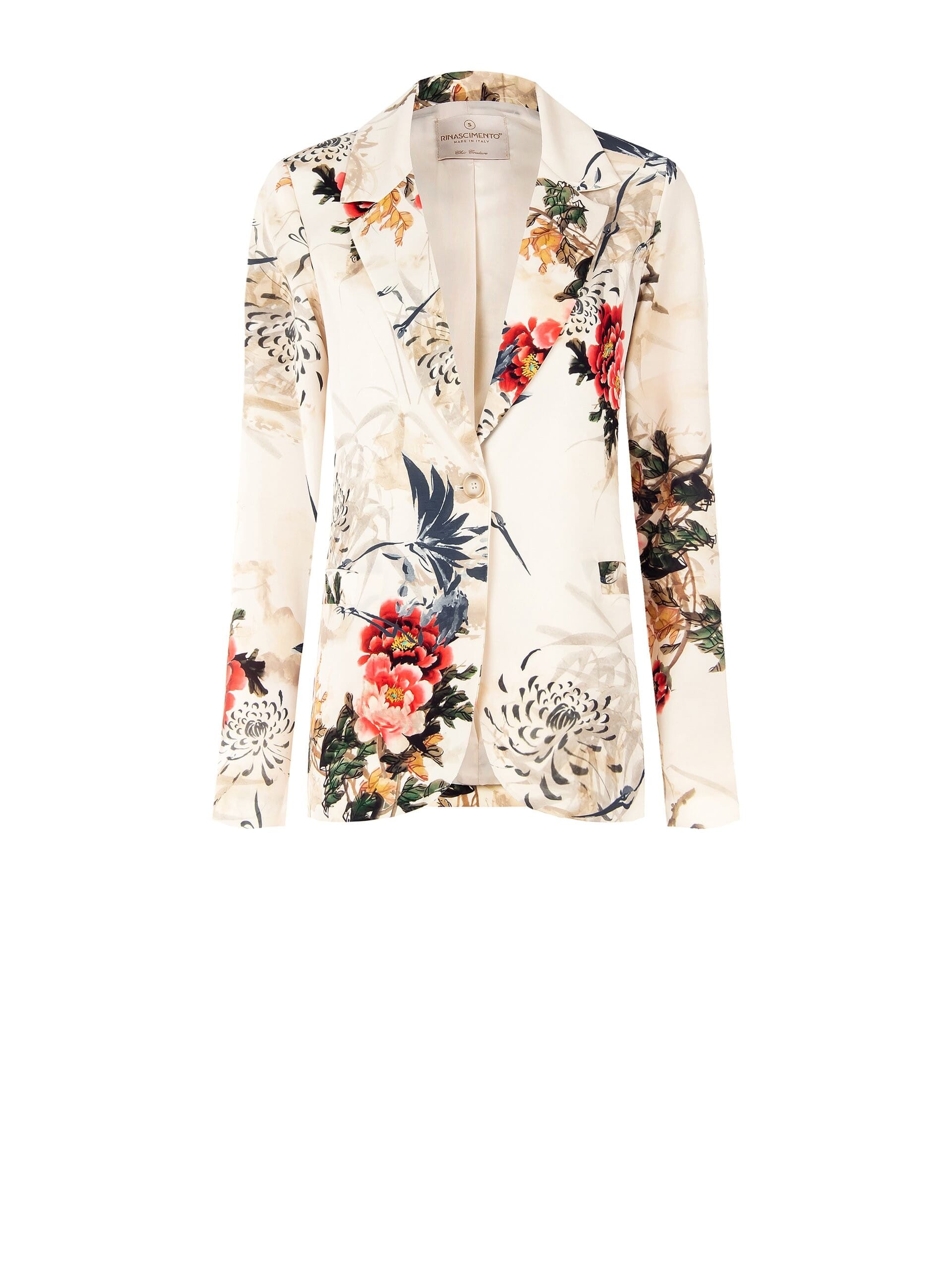 Giacca Blazer In Raso Rinascimento