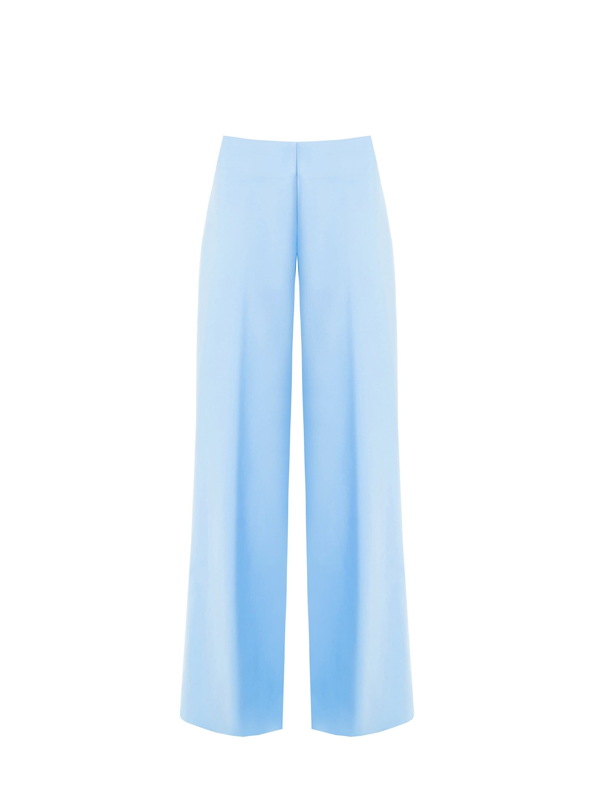 Pantaloni Palazzo In Tessuto Poliviscosa Con Zip Laterale Rinascimento