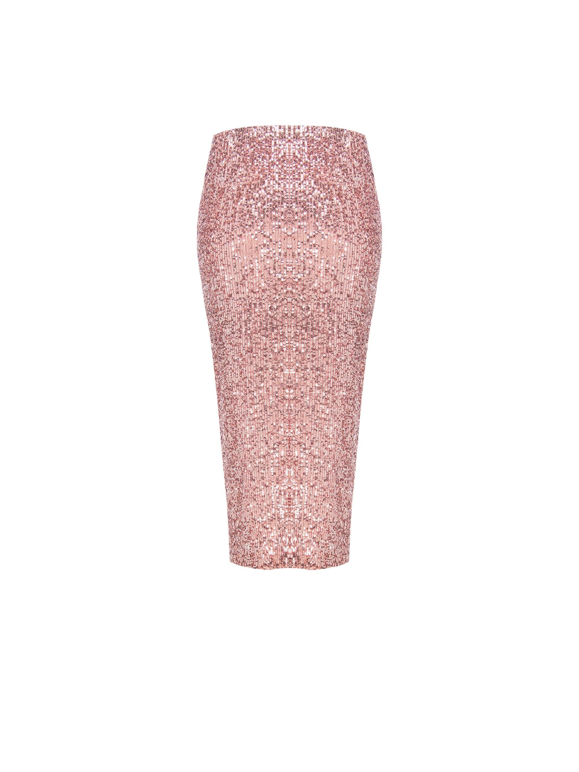 Gonna A Tubino Ricoperta Di Paillettes Rinascimento