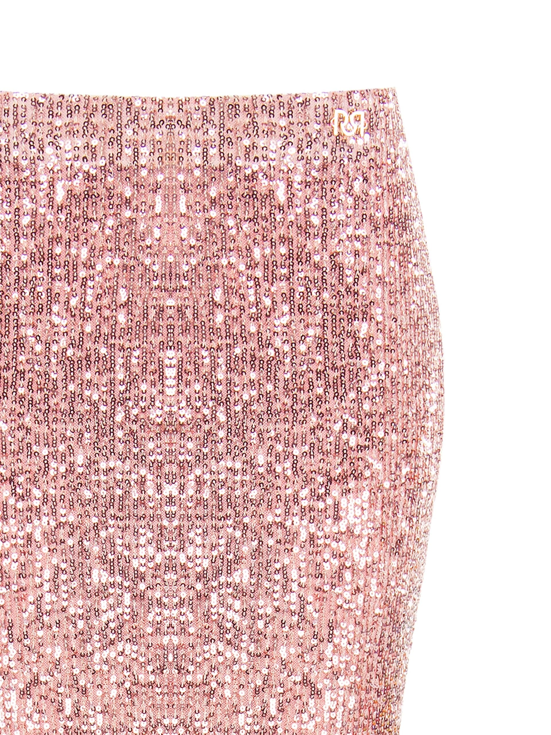 Gonna A Tubino Ricoperta Di Paillettes Rinascimento