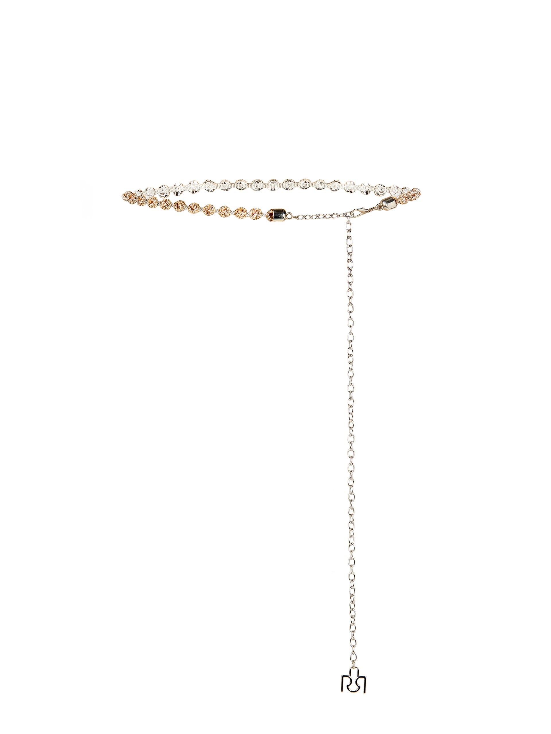 Cintura Gioiello Sottile Regolabile Con Strass Rinascimento