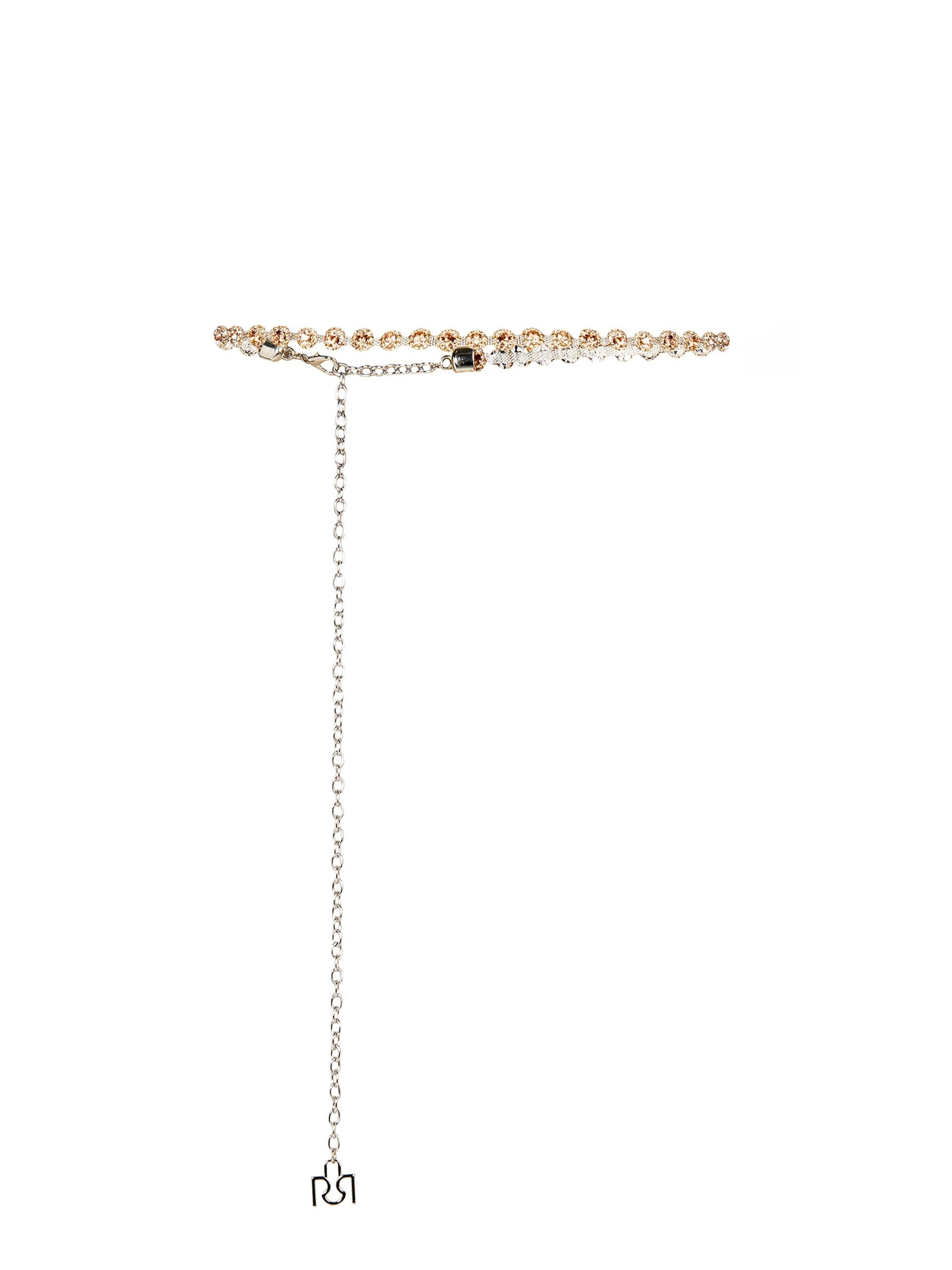 Cintura Gioiello Sottile Regolabile Con Strass Rinascimento