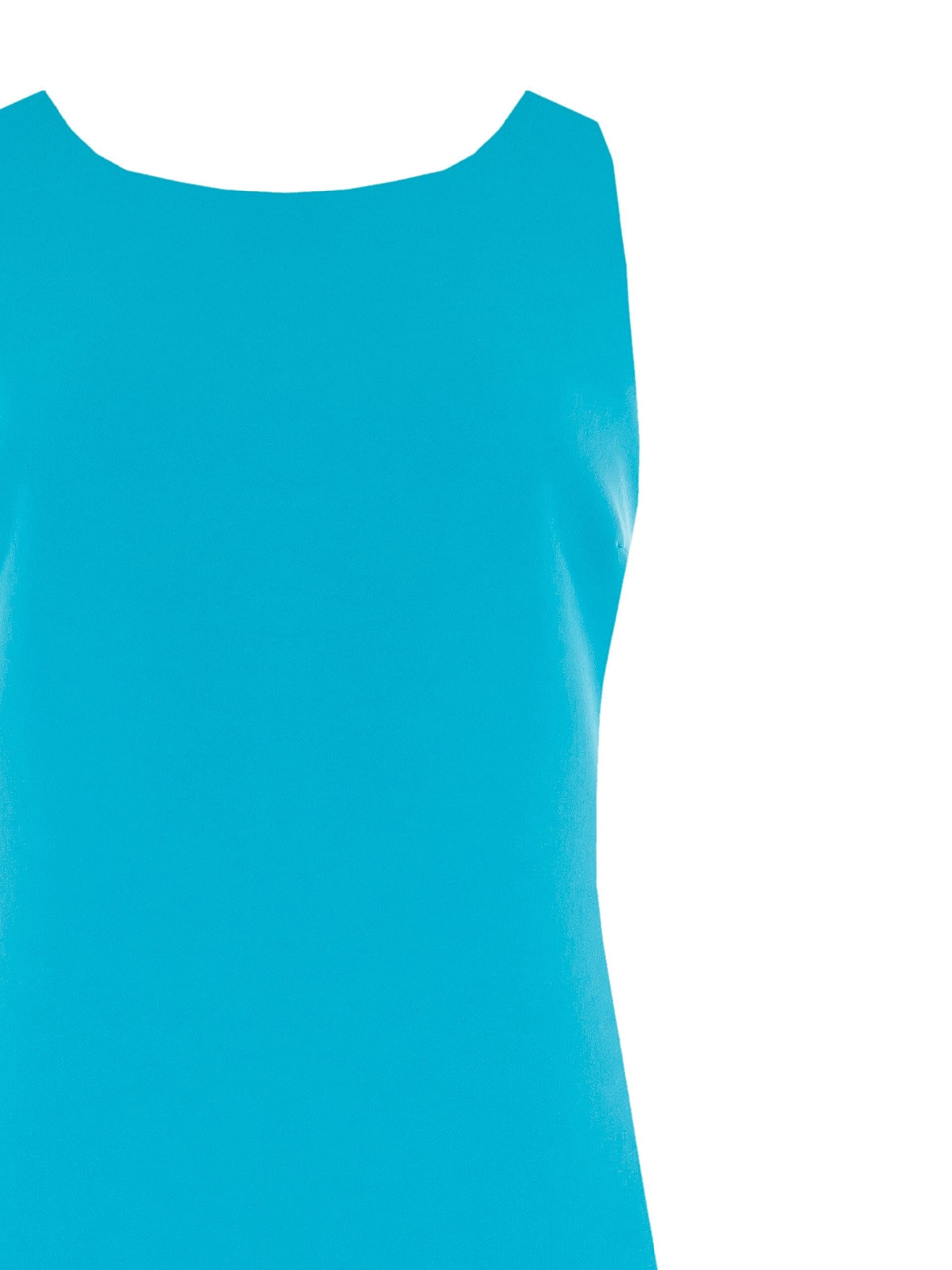 Abito Corto A Trapezio In Tessuto Tecnico Con Maxi Ruches Rinascimento