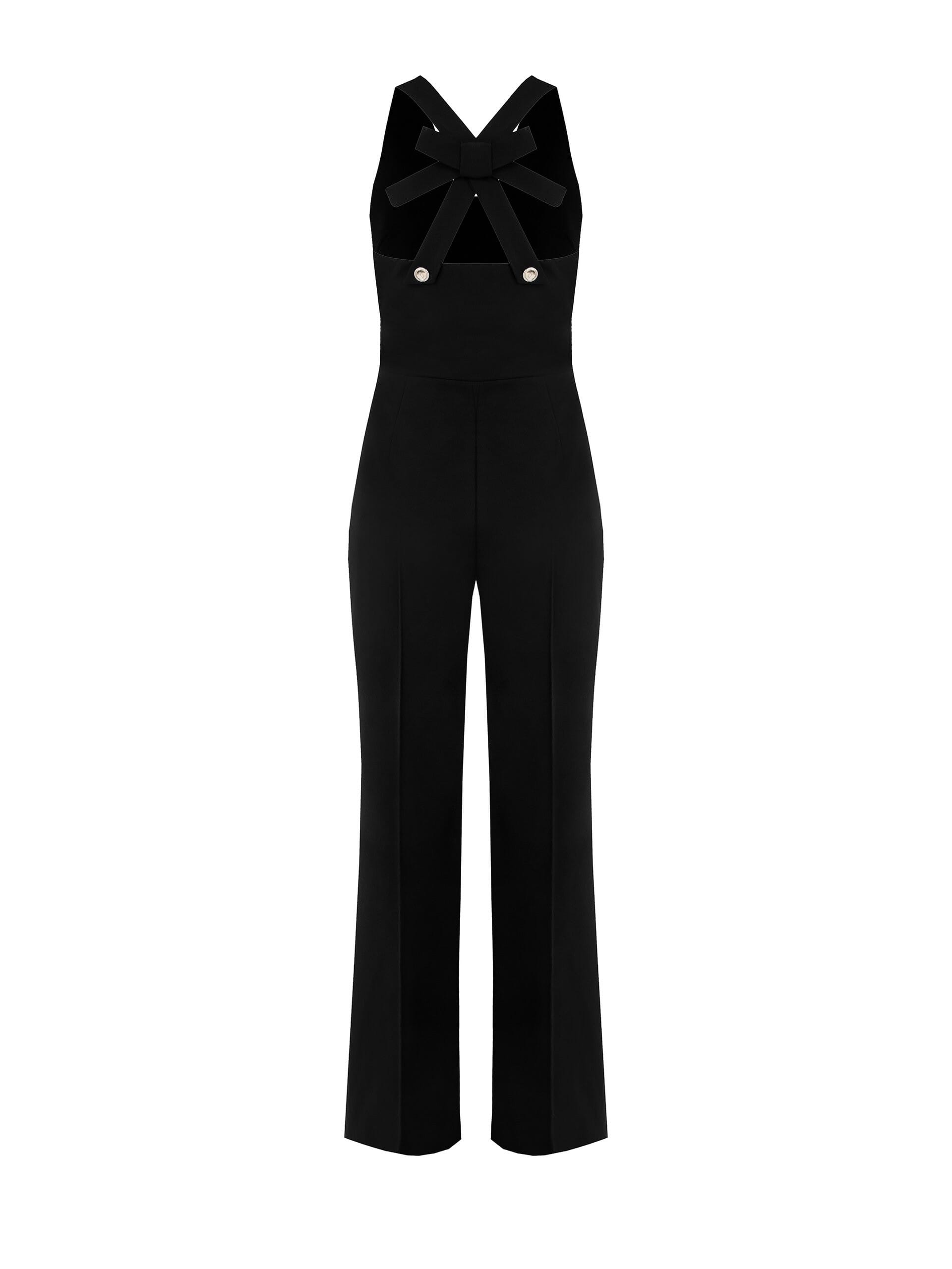 Tuta Intera Dritta In Scuba Crepe Con Fiocco Dietro Rinascimento