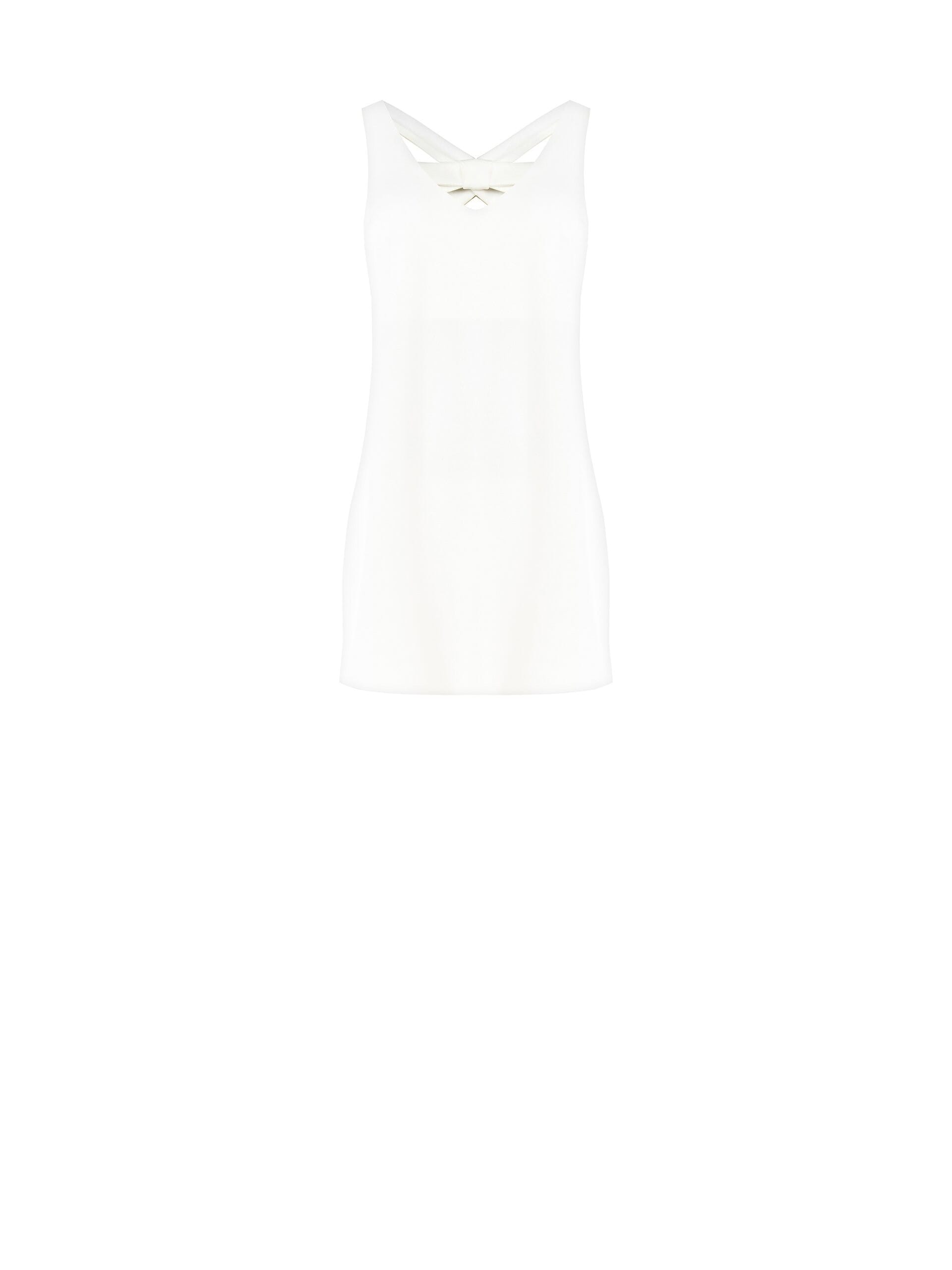 Abito Corto A Trapezio In Scuba Crepe Con Fiocco Dietro Rinascimento