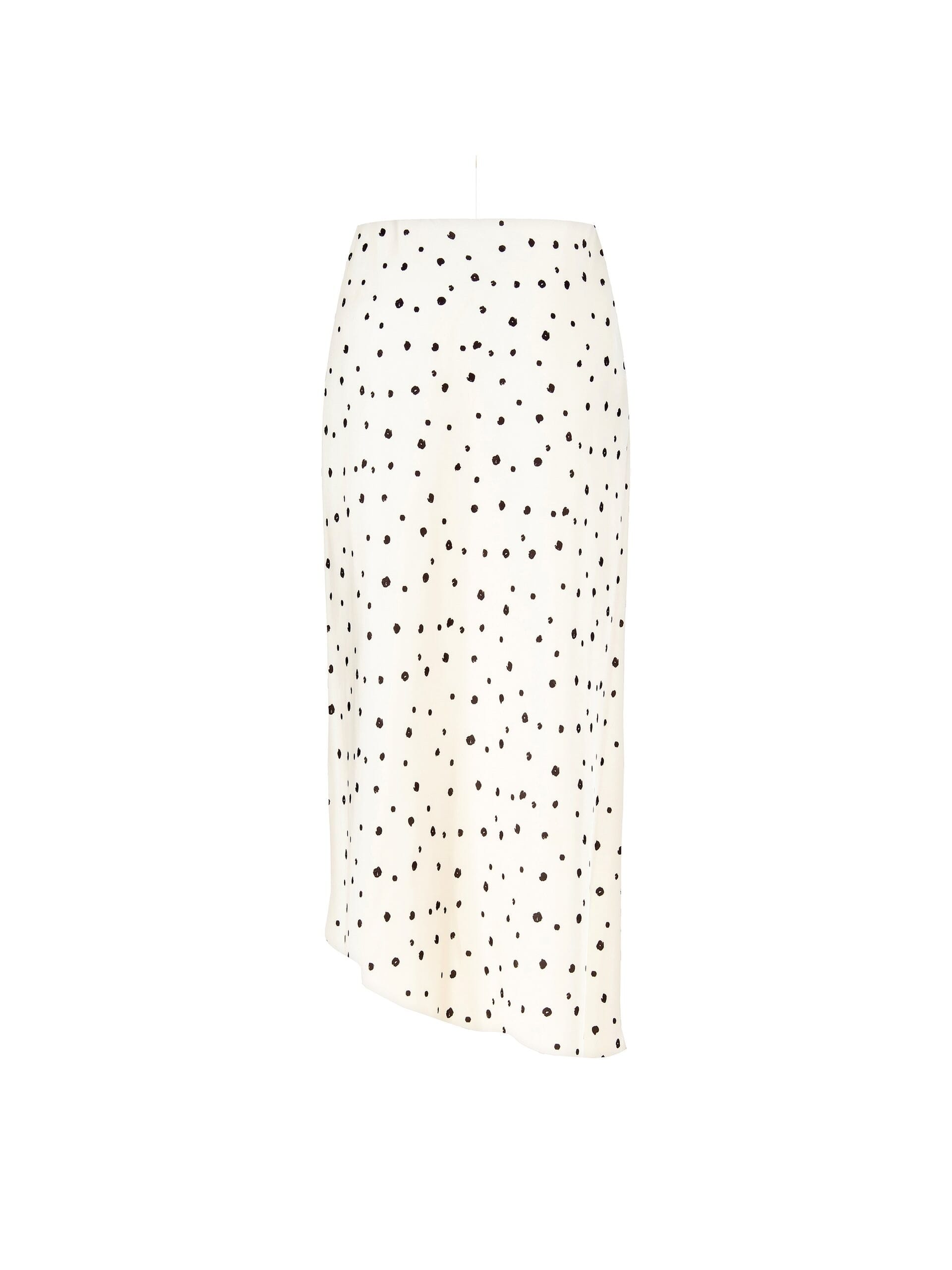 Gonna Lunga In Raso A Pois Irregolari Rinascimento