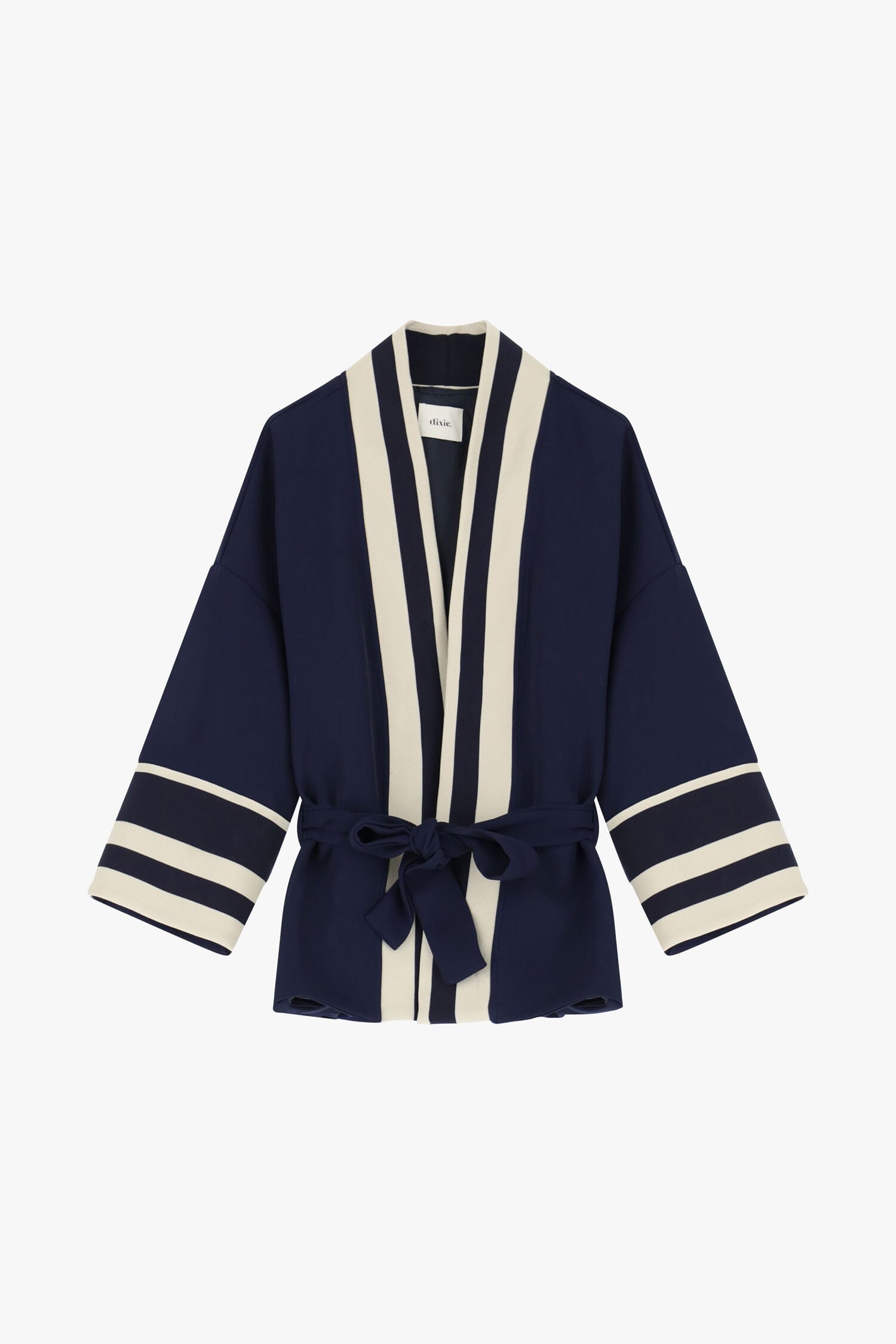 Cardigan Con Cintura E Righe Dixie