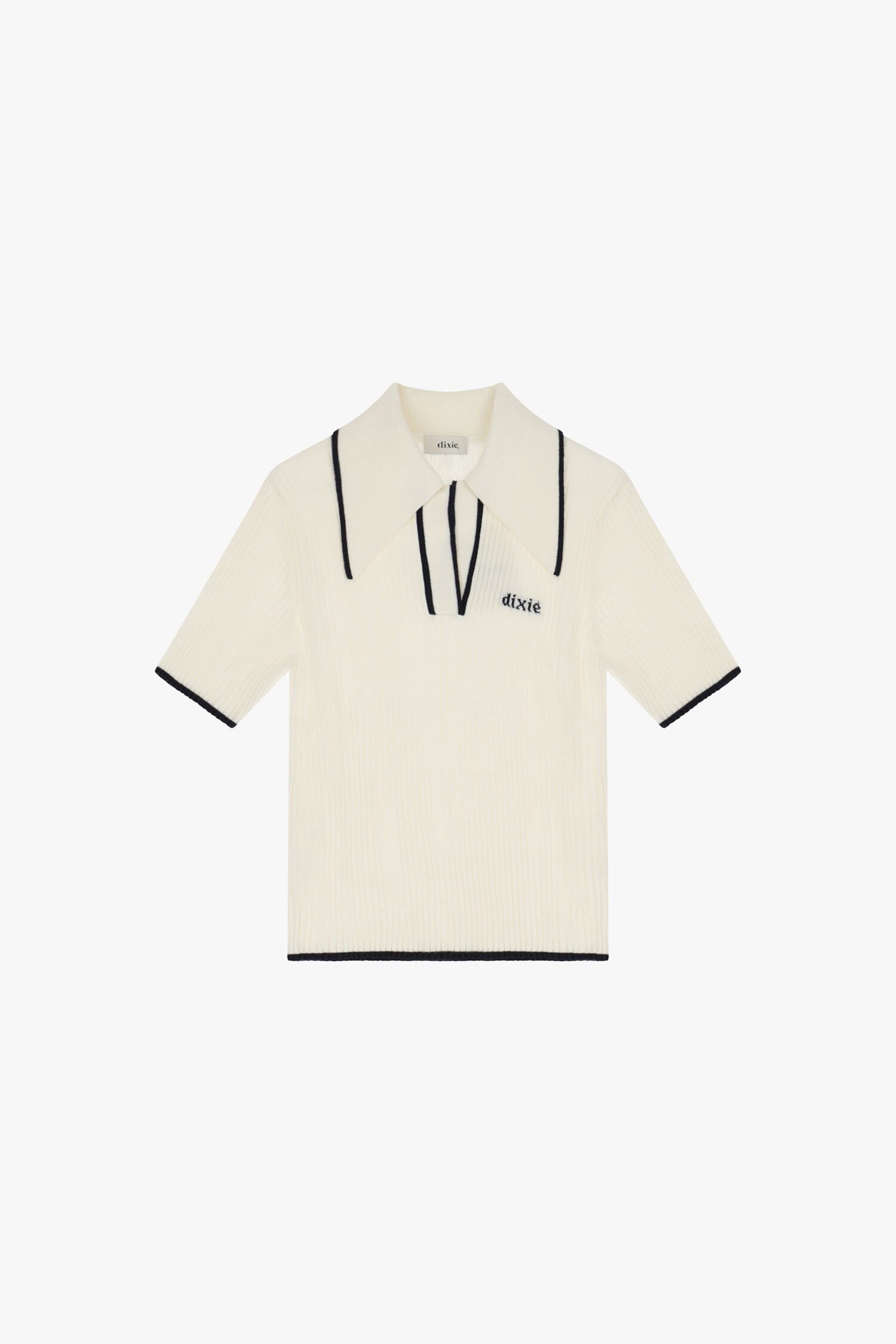 Dixie Ribbed Polo Neck Sweater