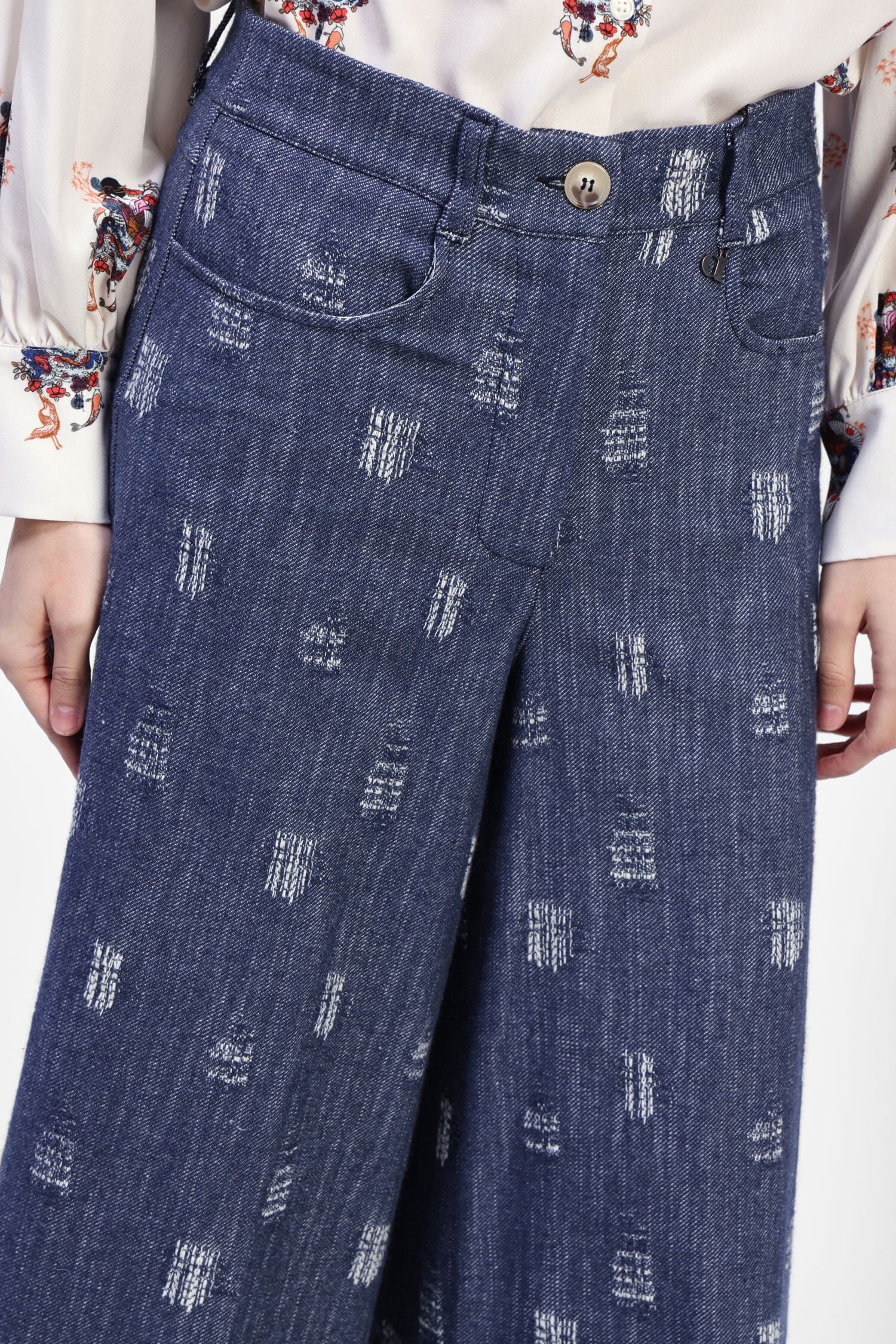 Jeans Flare Con Stampa Dixie