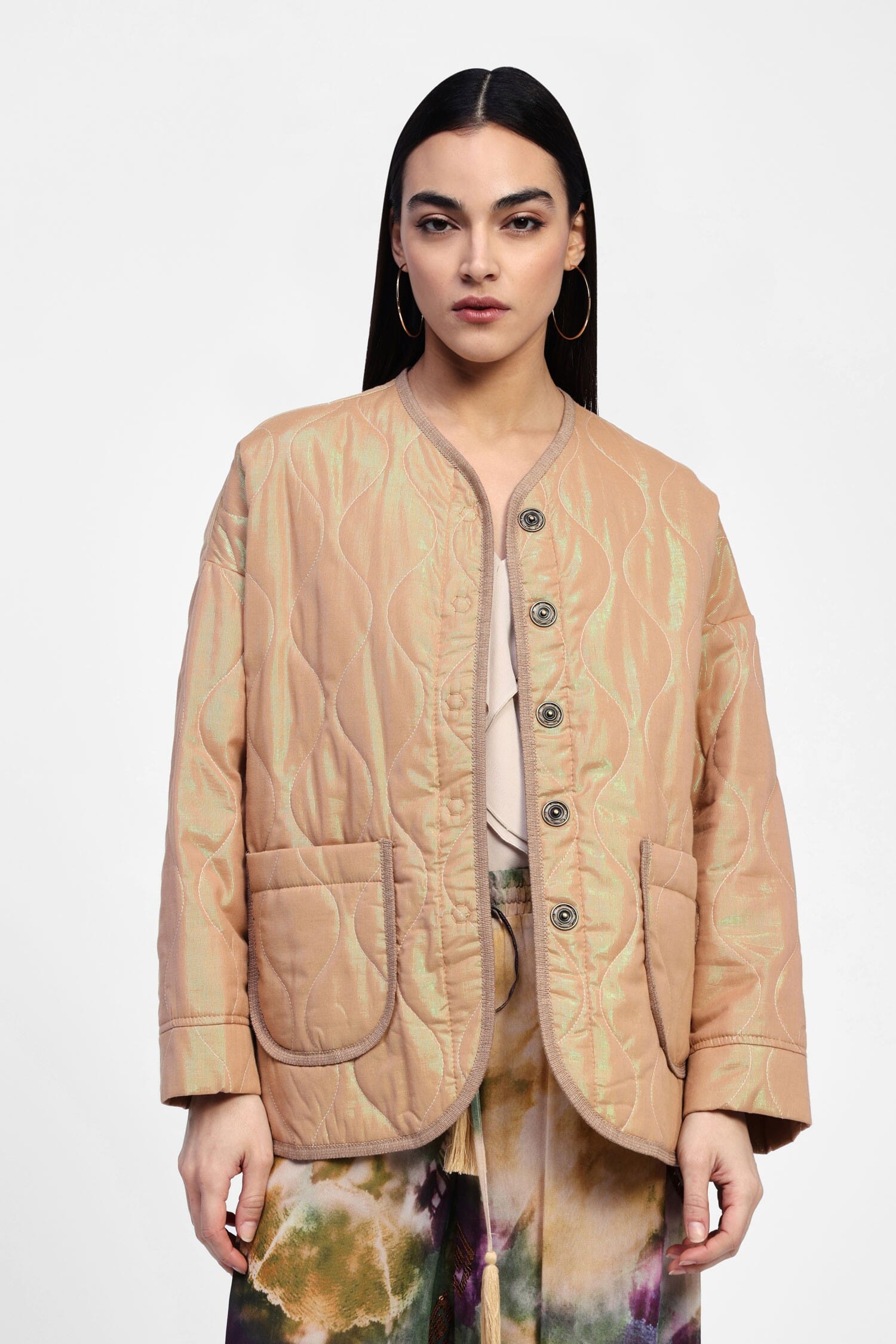 Giubbotto Trapuntato Con Bottoni Dixie