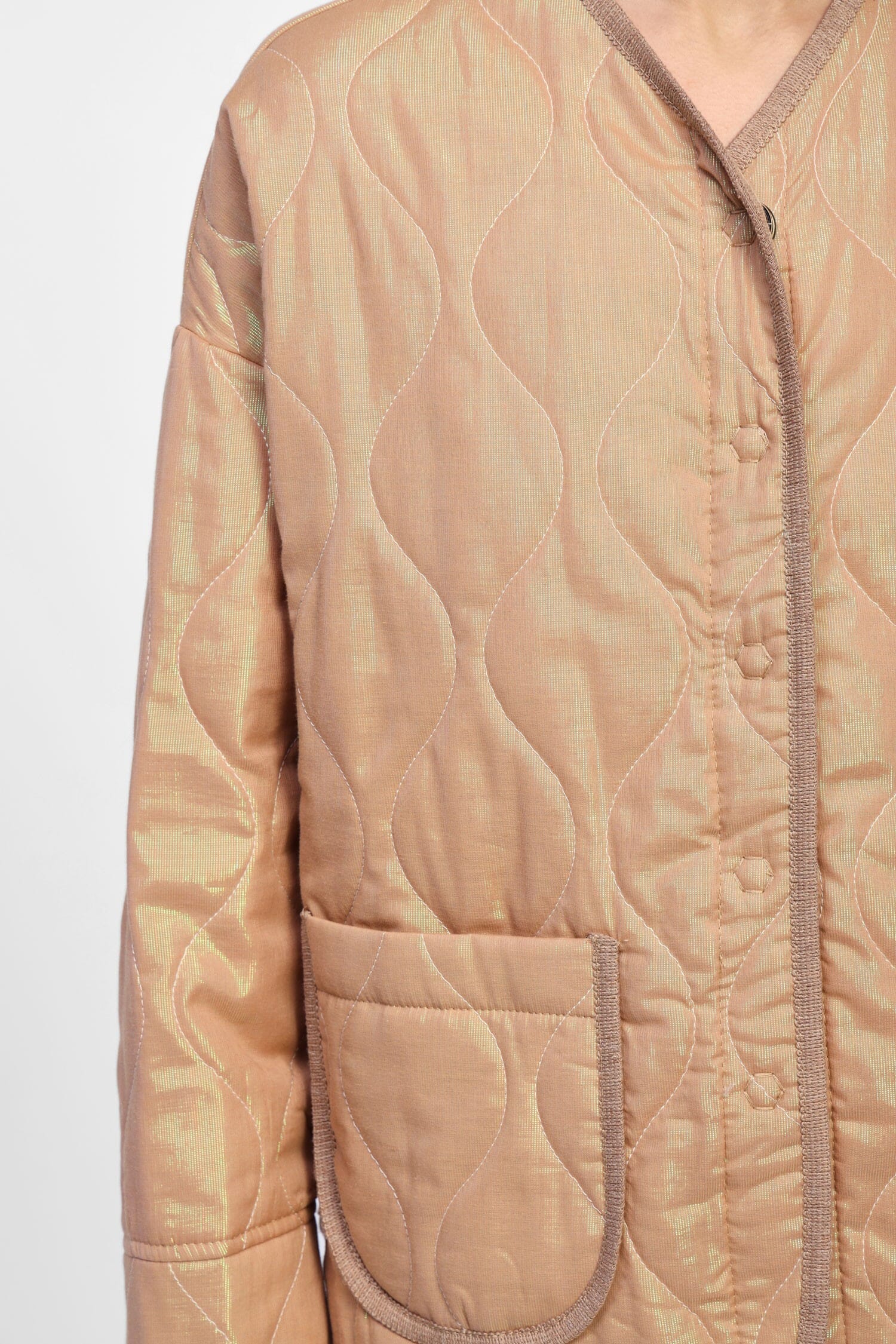 Giubbotto Trapuntato Con Bottoni Dixie