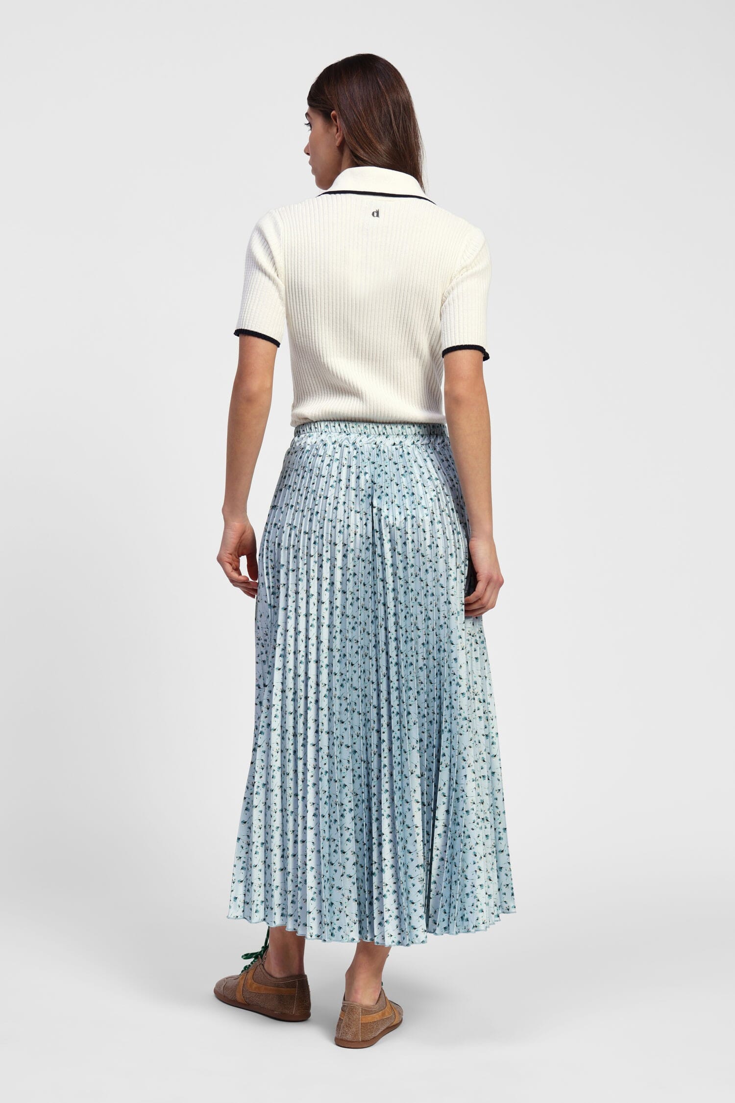 Jupe plissée à fleurs Dixie