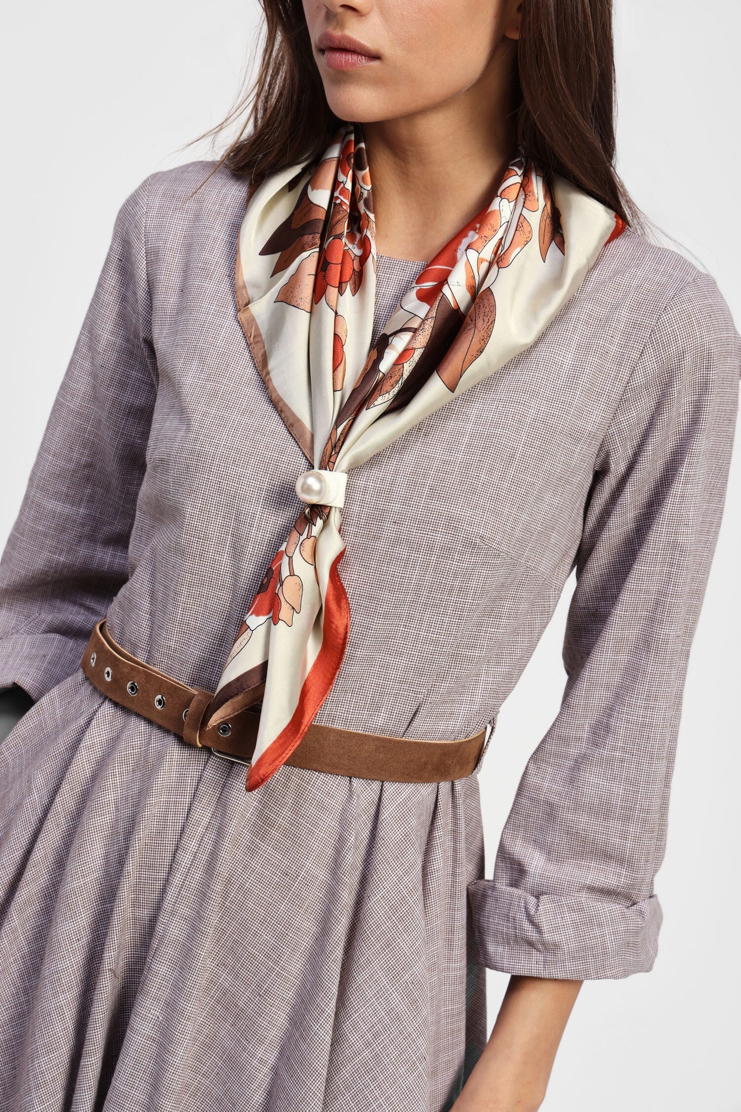 Vestito A Maniche Lunghe Con Cintura Dixie