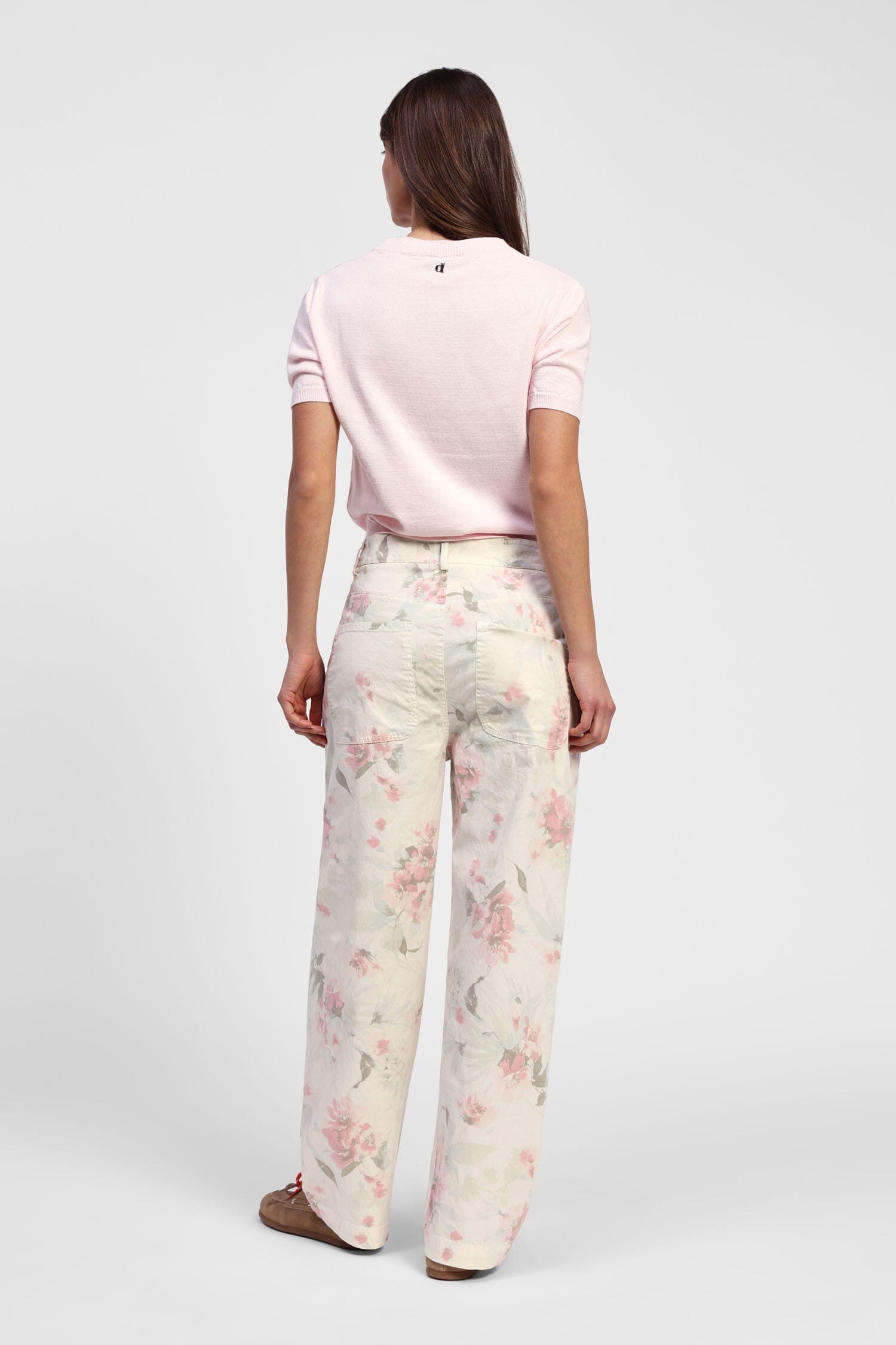 Pantaloni Larghi Con Motivo Floreale Dixie