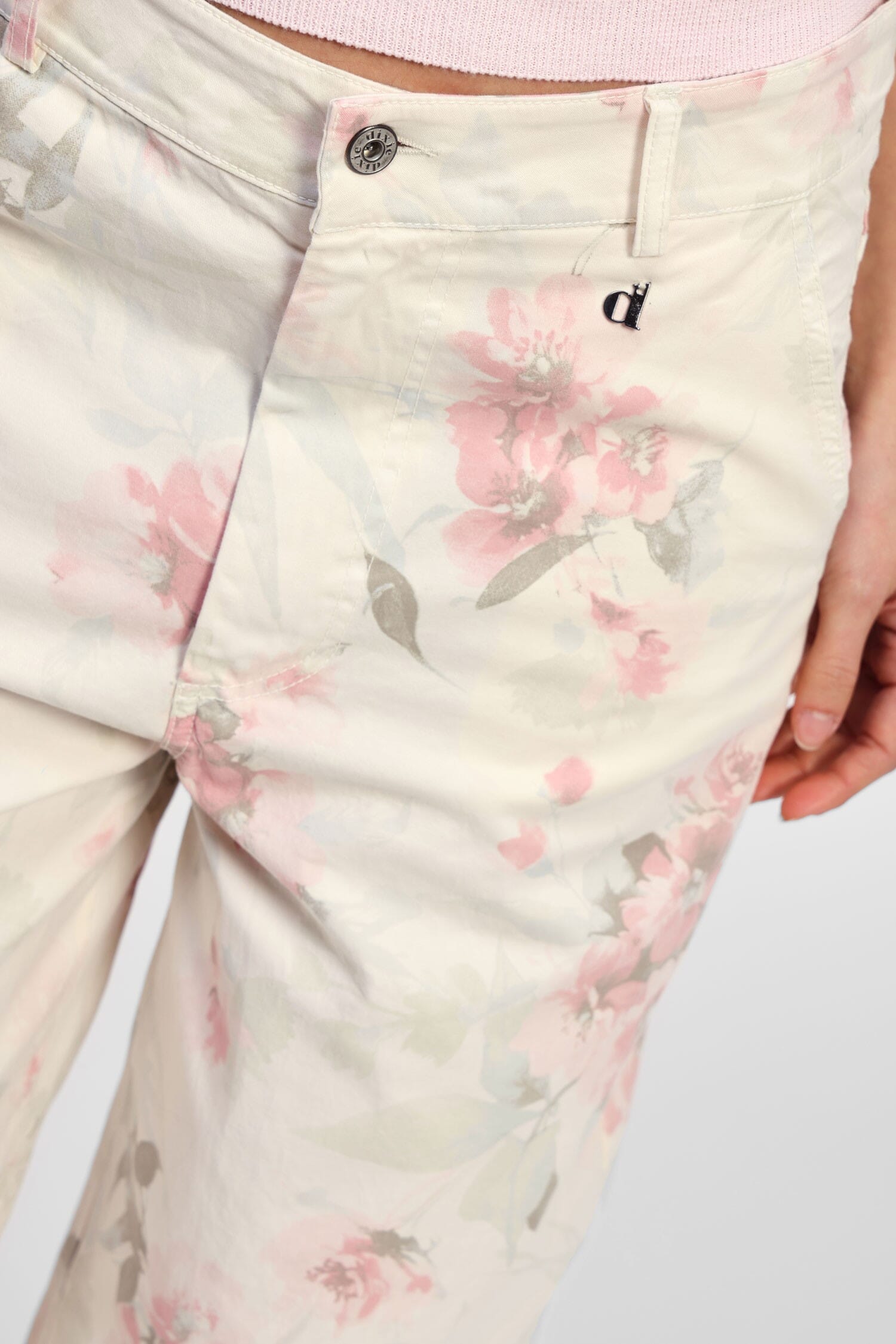 Pantaloni Larghi Con Motivo Floreale Dixie