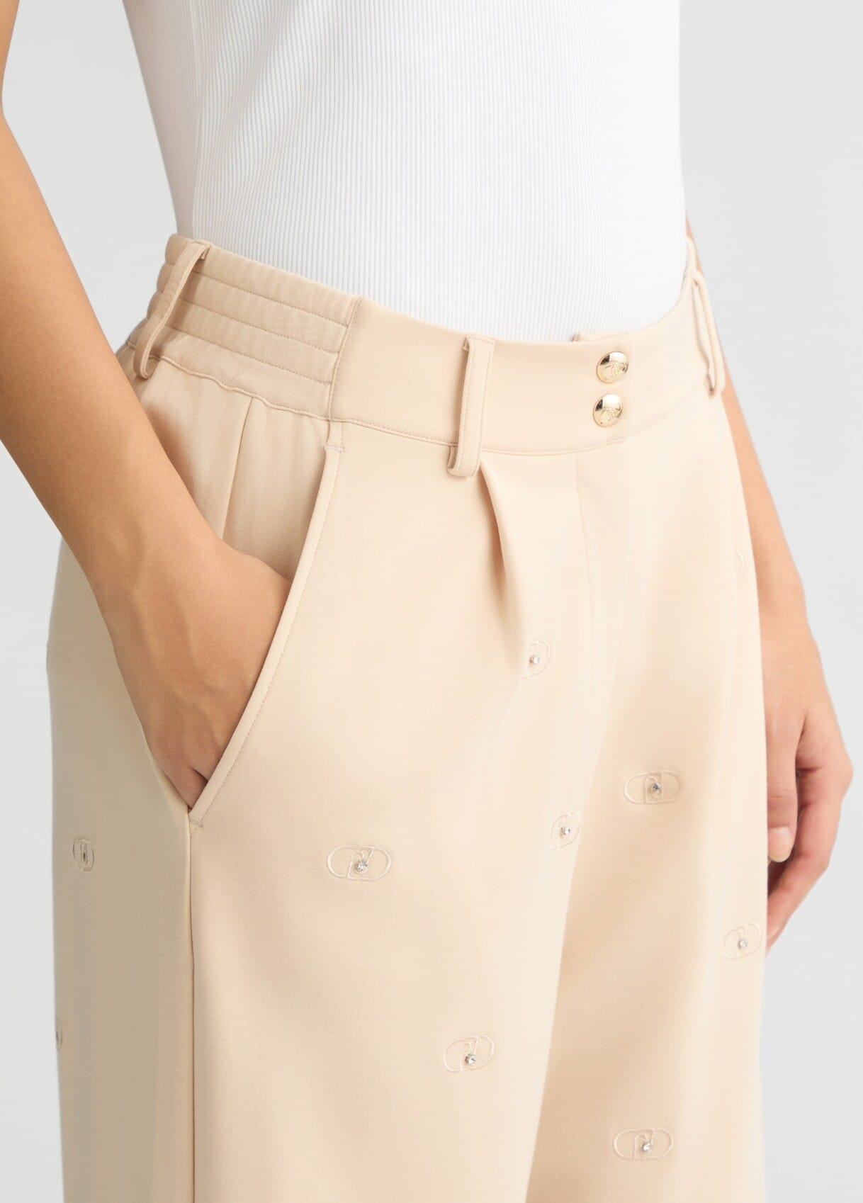 Pantaloni Con Logo Liu Jo