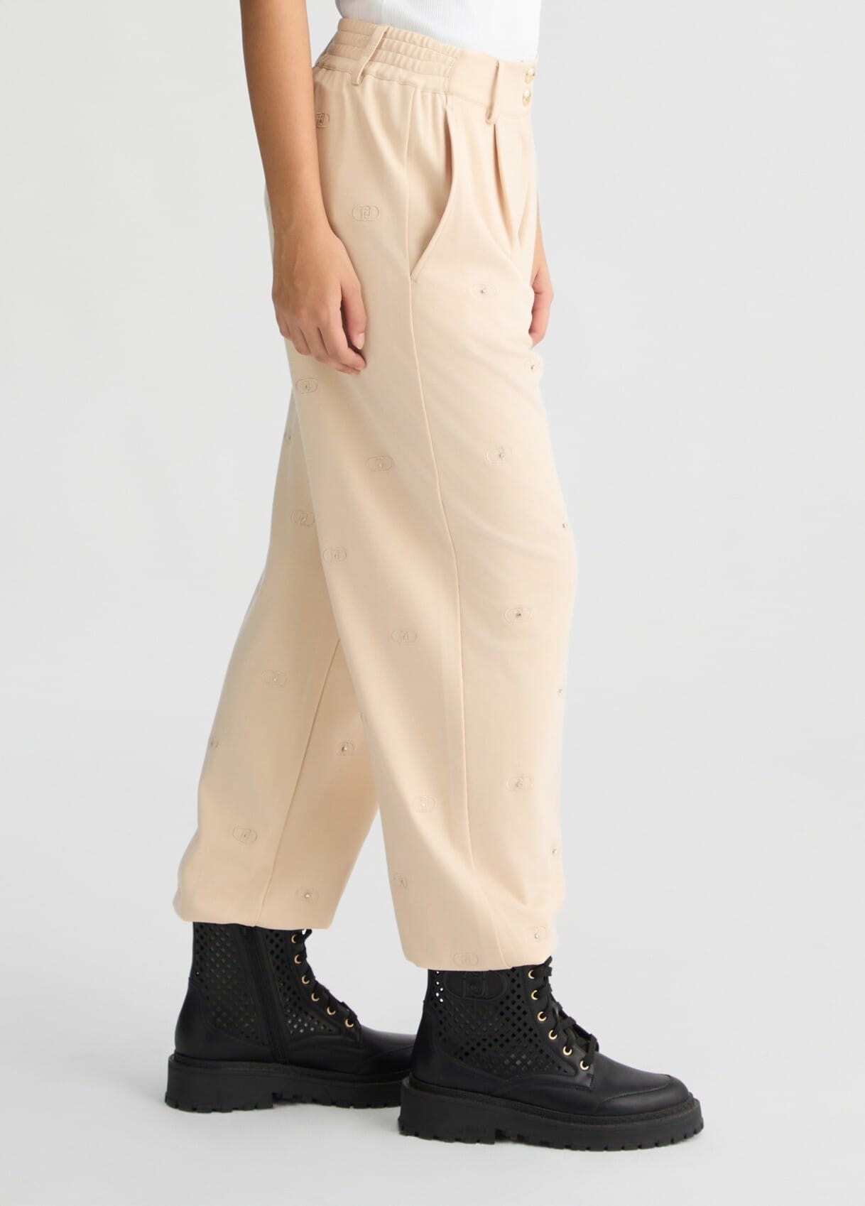 Pantaloni Con Logo Liu Jo