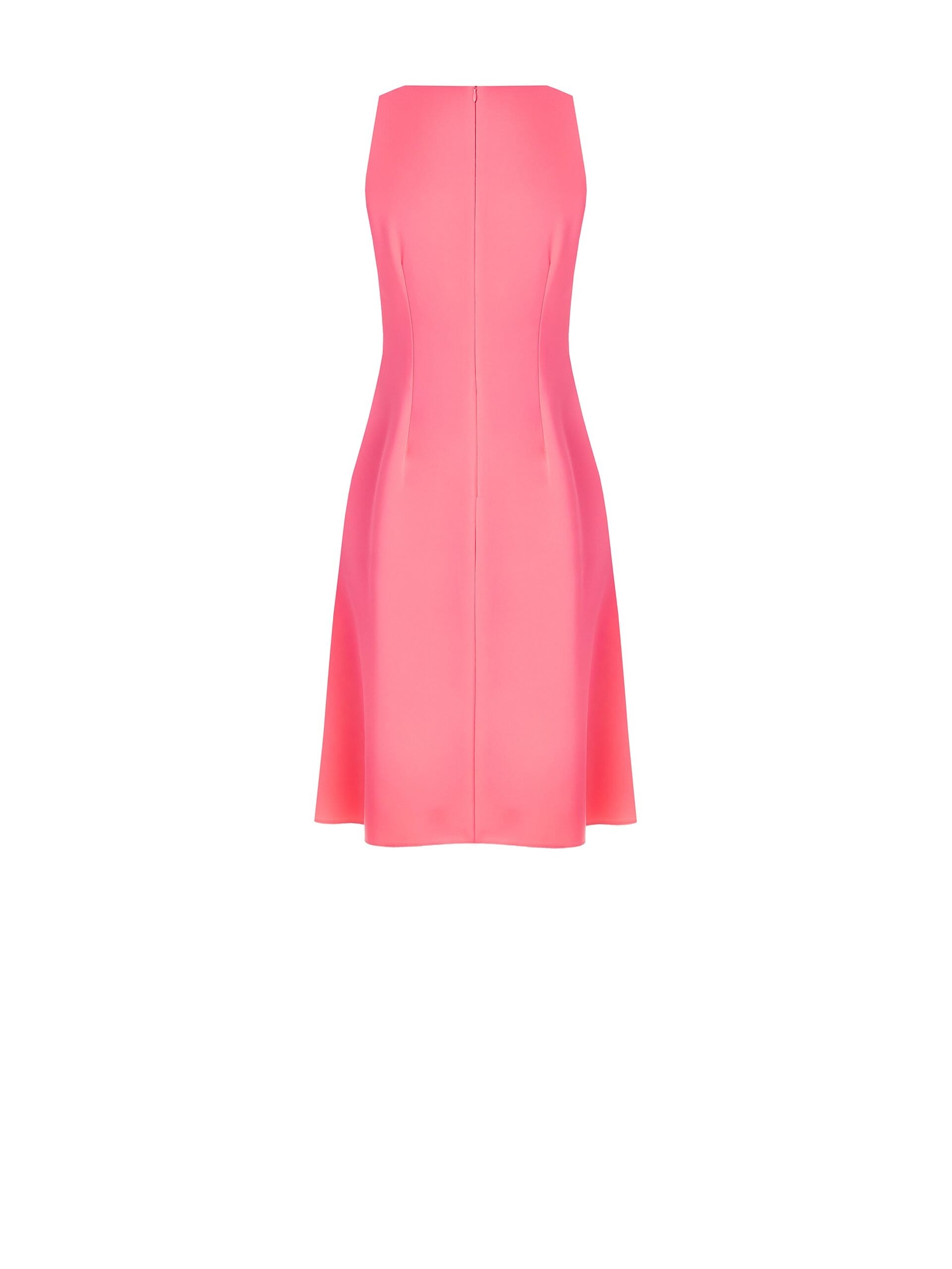 Abito Midi Svasato In Tessuto Fluido Con Dettaglio Catena Rinascimento