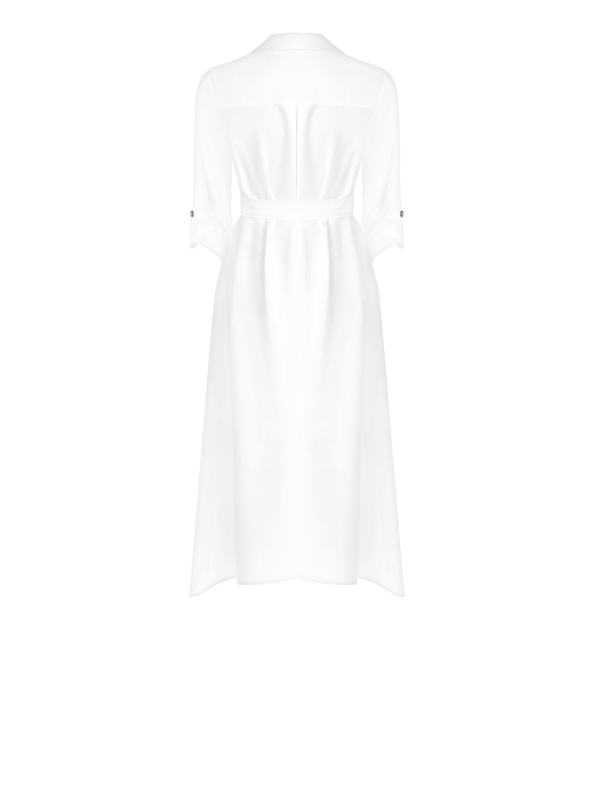 Abito Chemisier Midi In Misto Viscosa Con Tasche Rinascimento