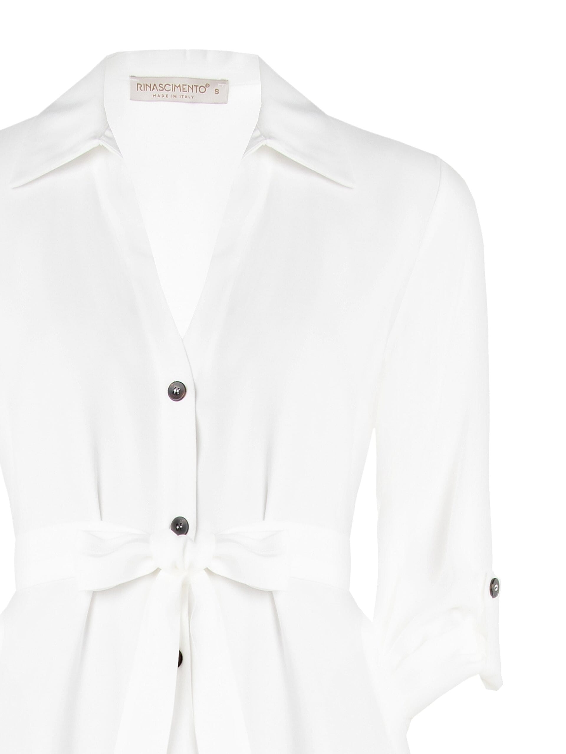 Abito Chemisier Midi In Misto Viscosa Con Tasche Rinascimento