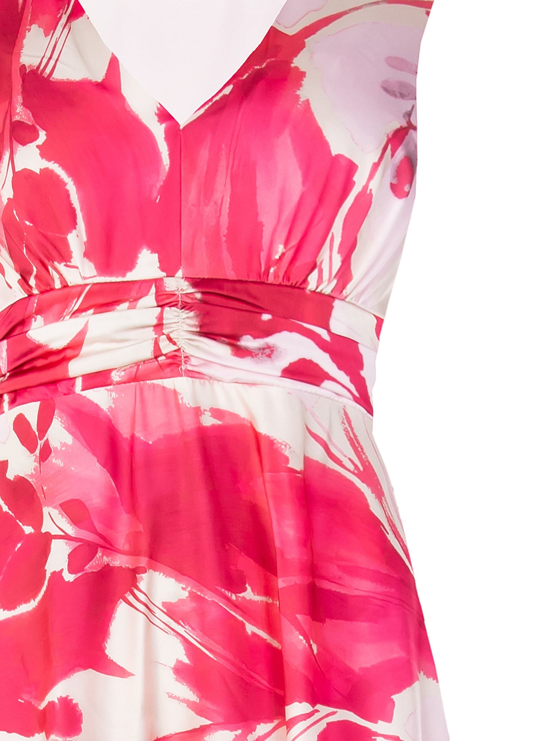 Abito Lungo Impero In Raso Rinascimento