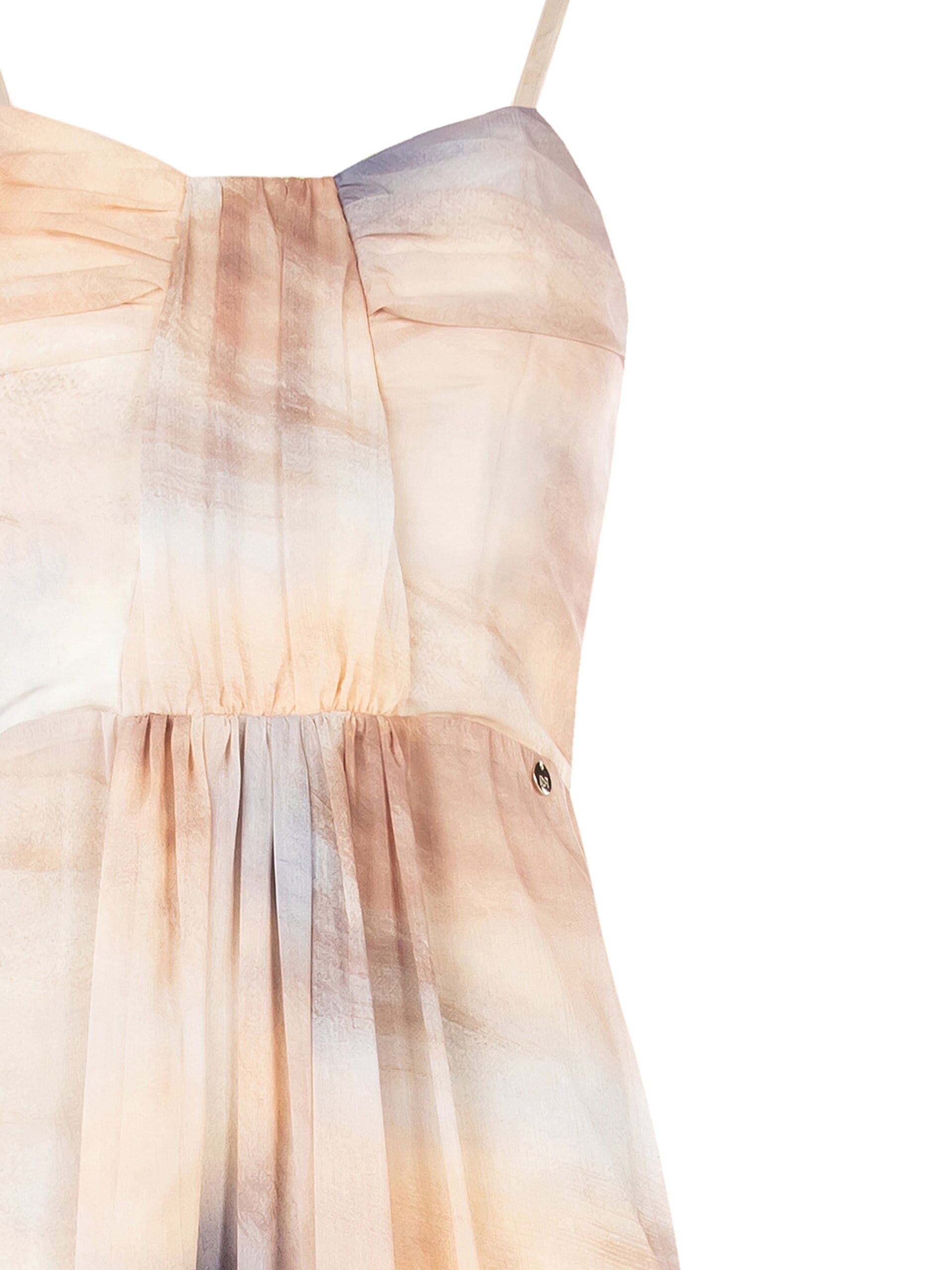 Abito Midi In Crepon Sfumato Rinascimento