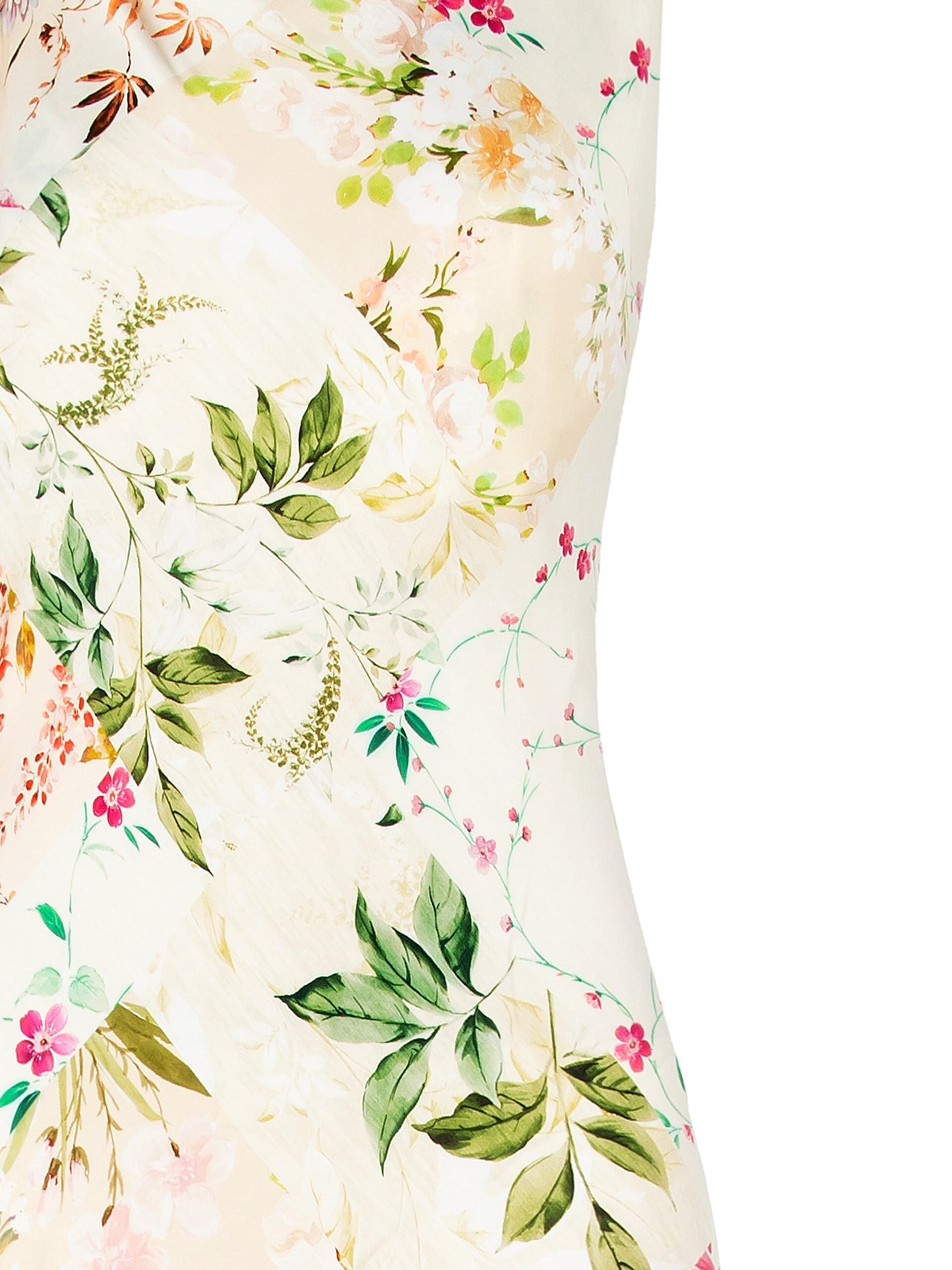 Robe longue droite en viscose avec épaules roulées Rinascimento