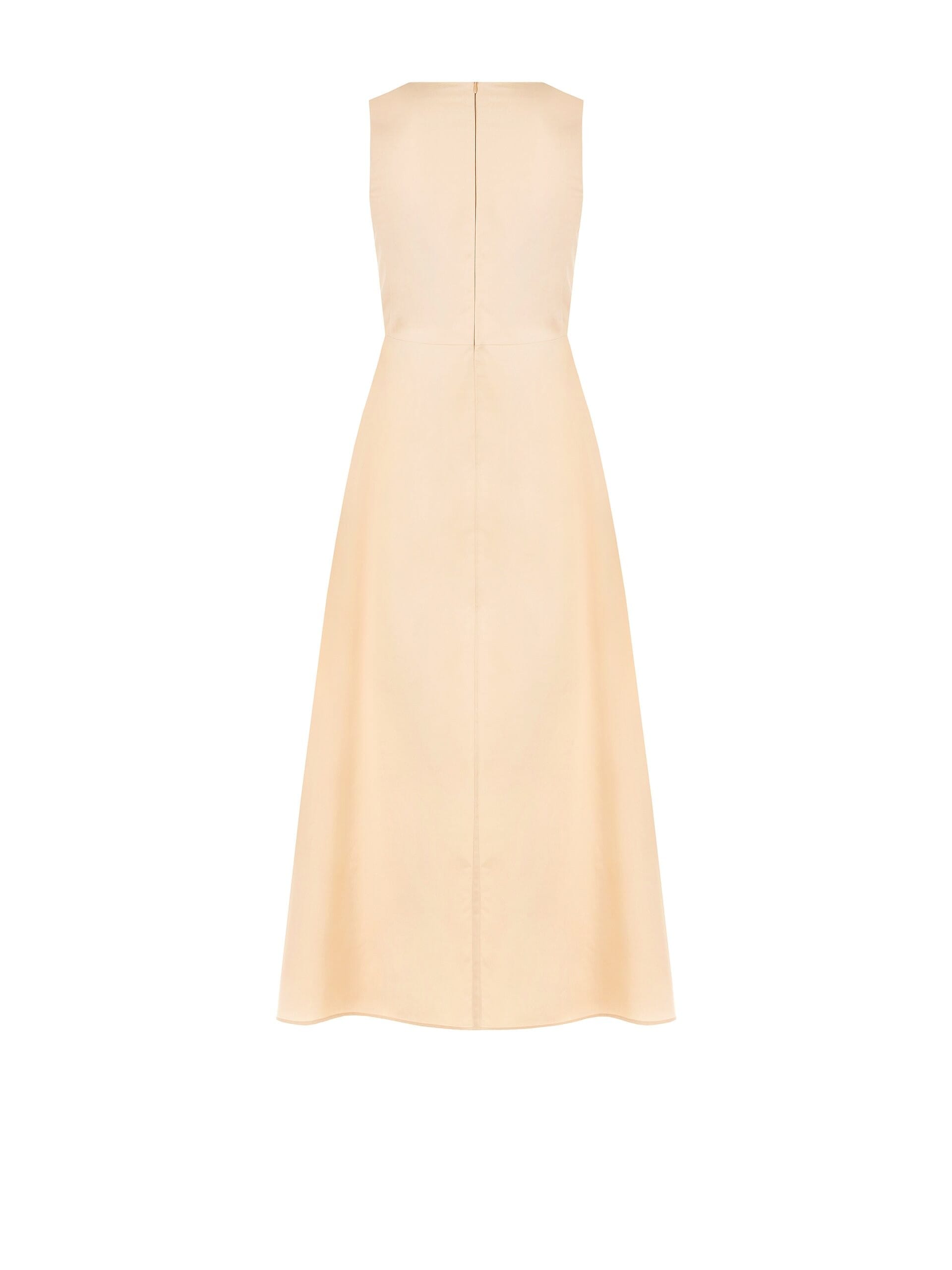 Abito Lungo Svasato In Cotone Nylon Rinascimento