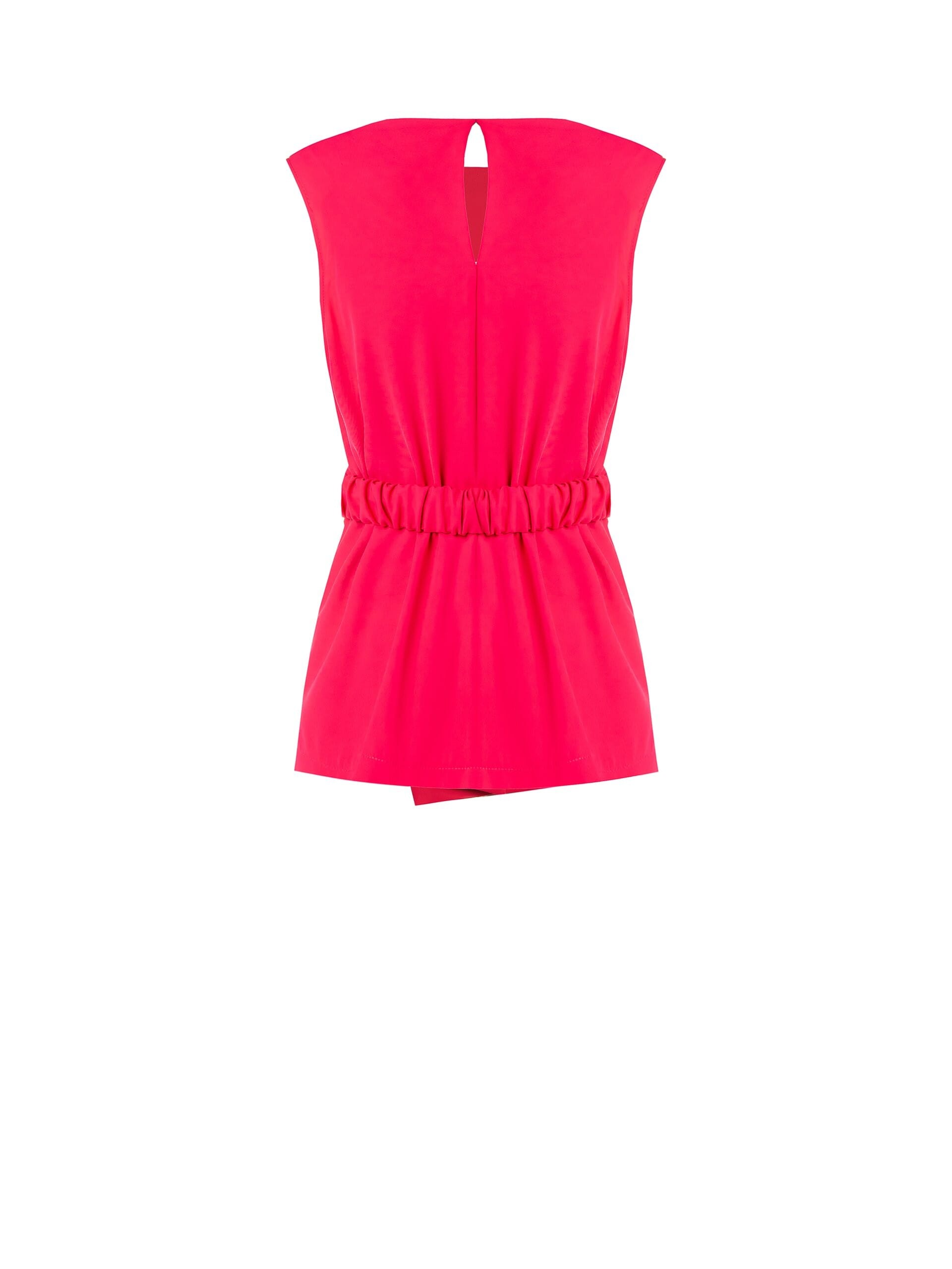 Rinascimento Cross Strap Fluid Long Top With Elasticated Strap And Coordinated Stretch Belt