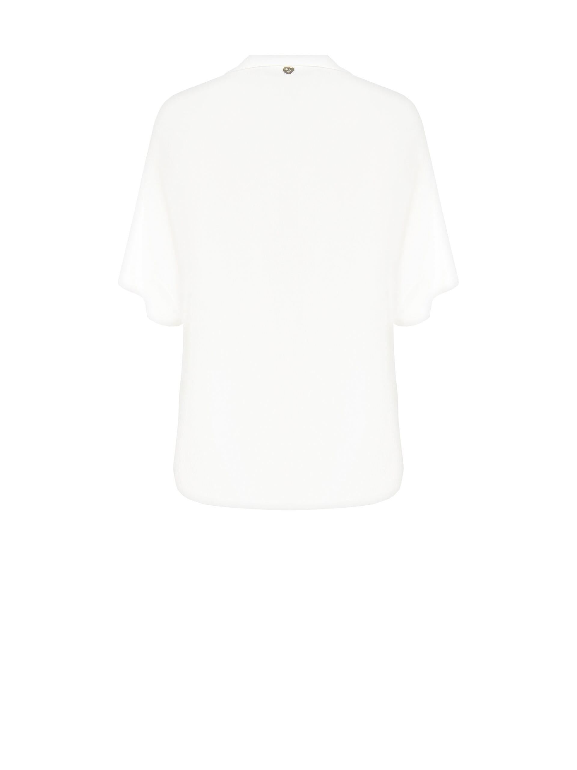 Blusa Over In Georgette Con Scollo A V E Colletto Rinascimento