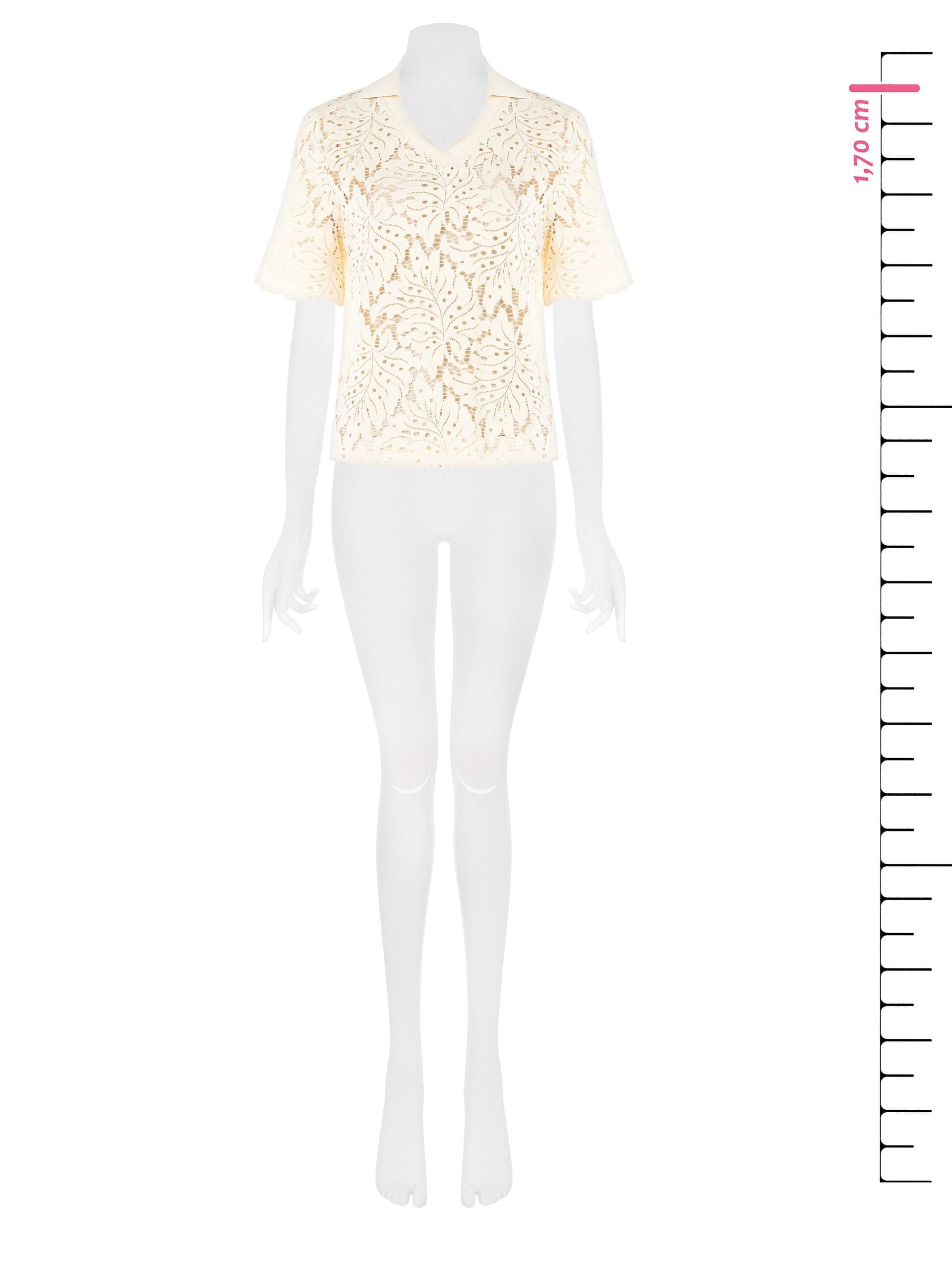 Polo Over In Pizzo Con Scollo A V Rinascimento