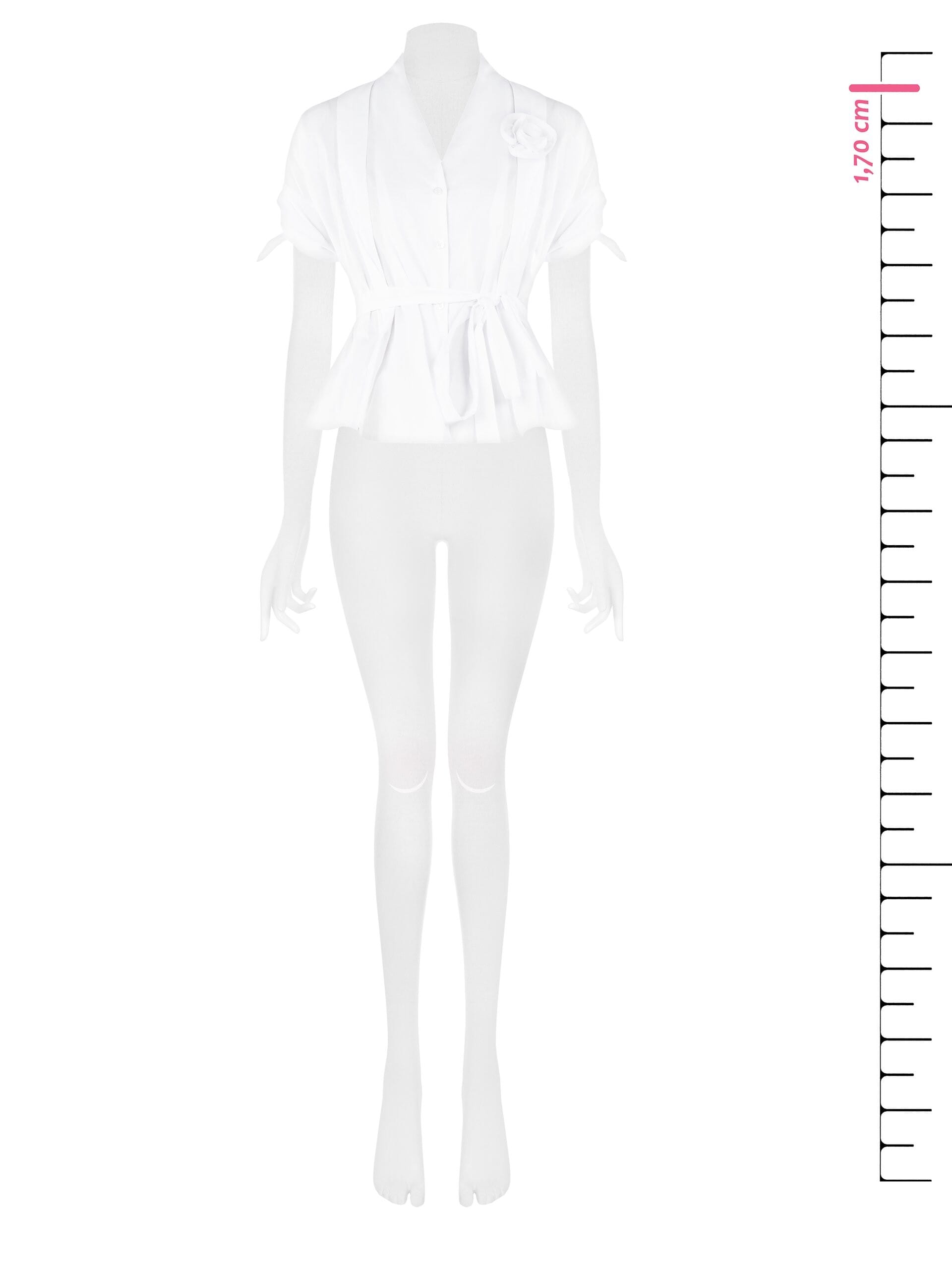 Camicia Sfiancata In Cotone Con Cintura Coordinata E Nodi Sulle Maniche Rinascimento