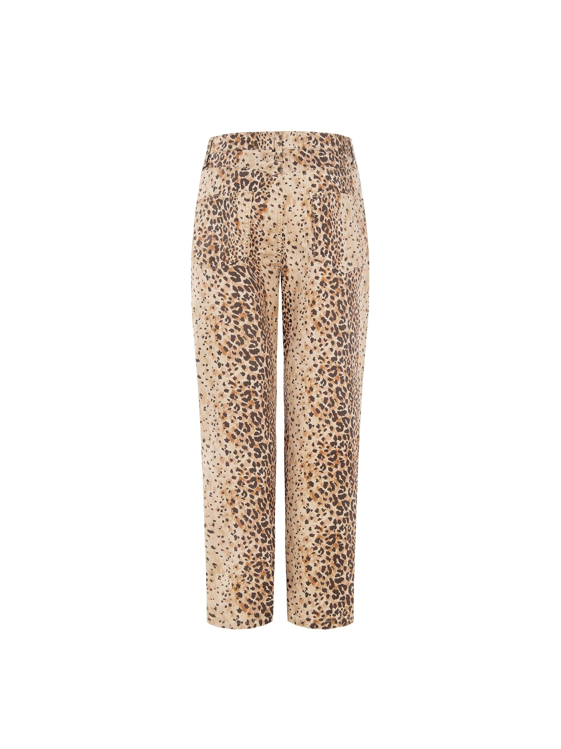 Pantaloni Mom Fit Alla Caviglia Maculati In Cotone Rinascimento