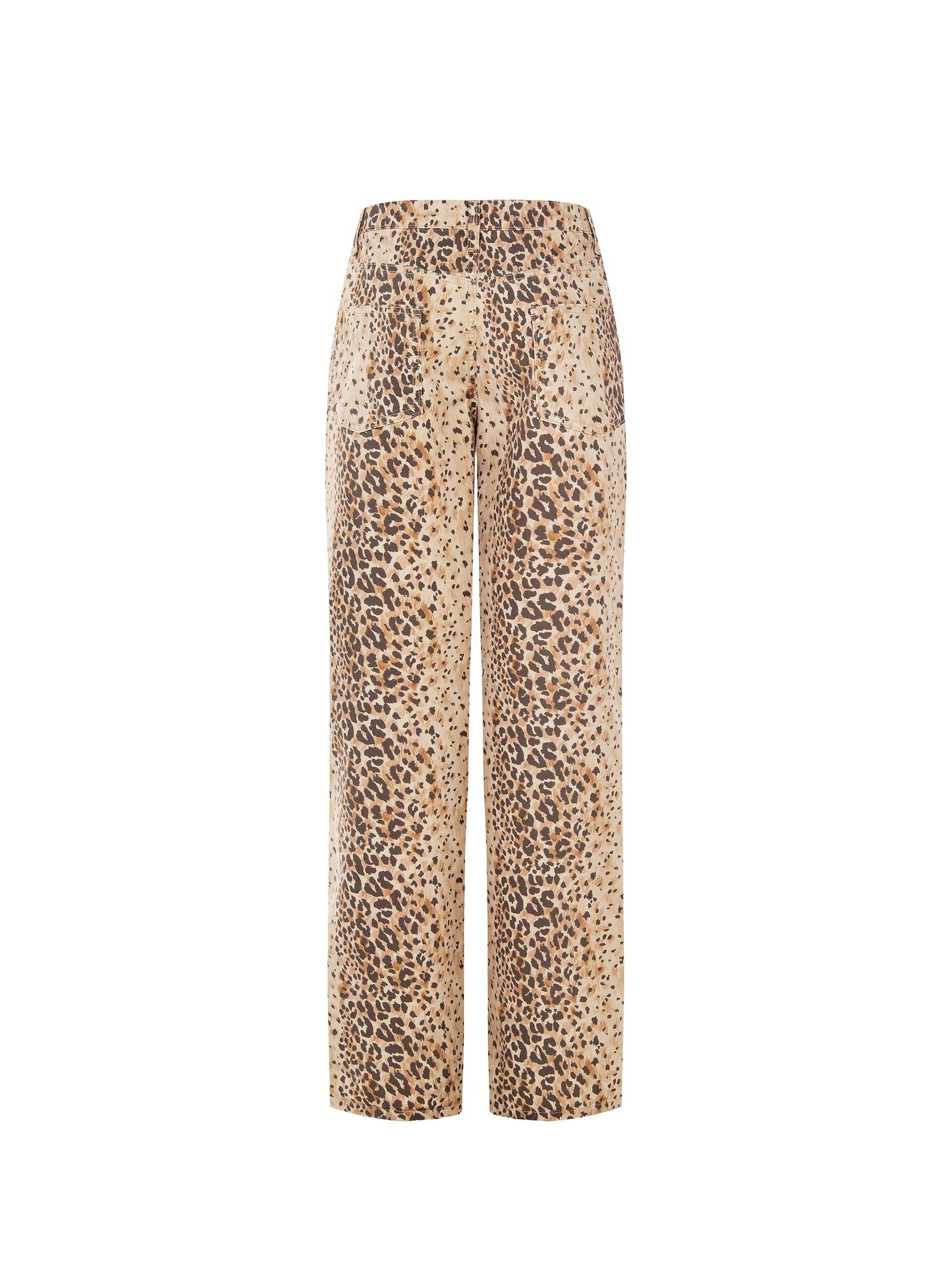 Pantaloni Dritti Maculati In Cotone Rinascimento