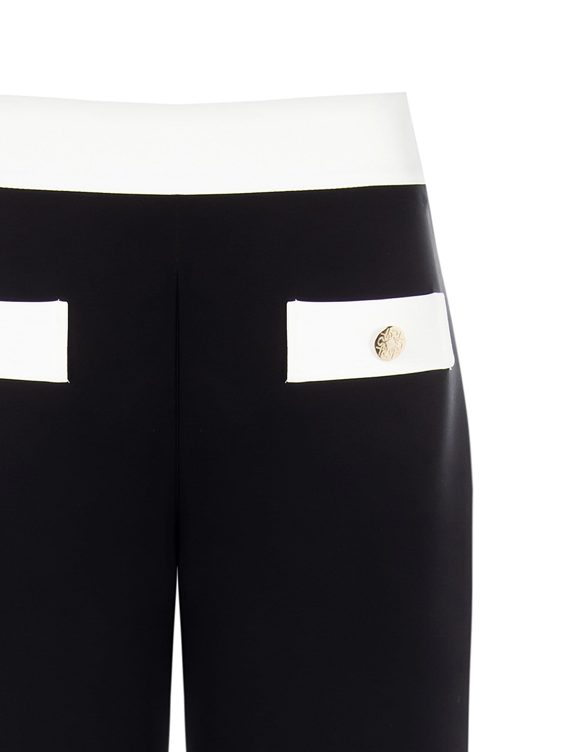 Pantaloni Palazzo Bicolor In Tessuto Bi-Stretch Rinascimento