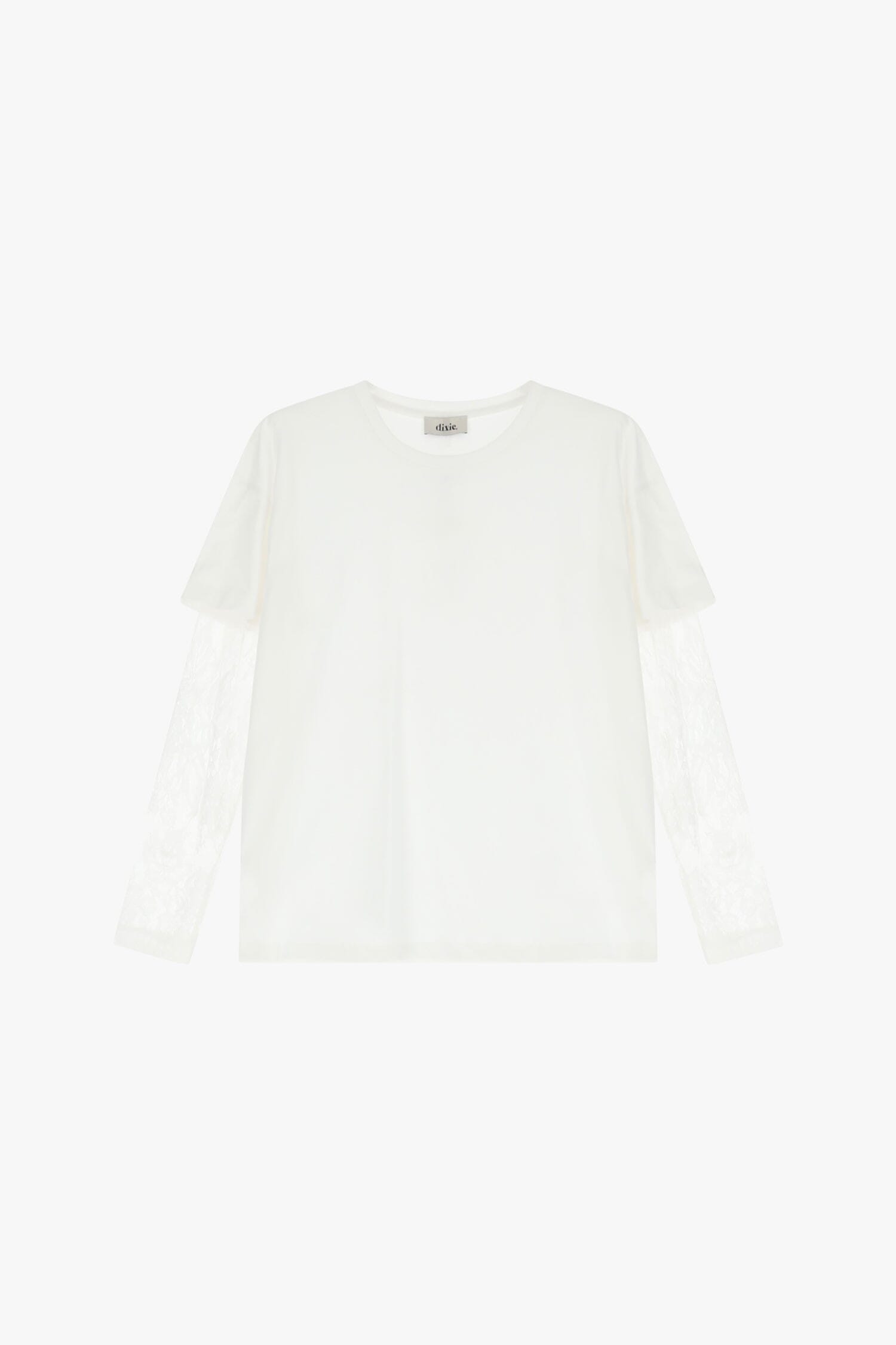 T-Shirt Maniche Lunghe Con Pizzo Dixie