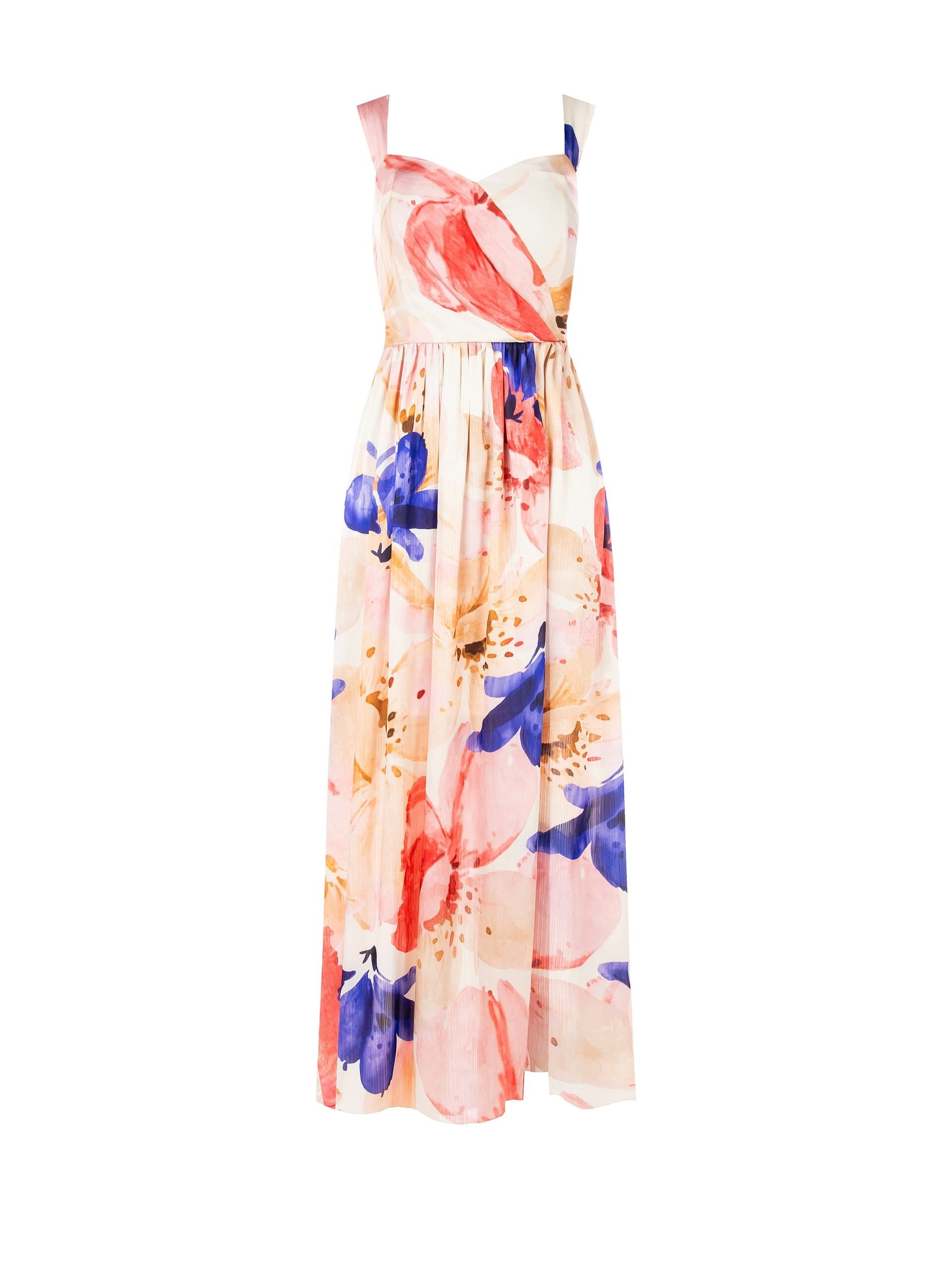 Abito Lungo A Ruota In Raso A Pieghe Mini Con Fiocco Dietro Rinascimento