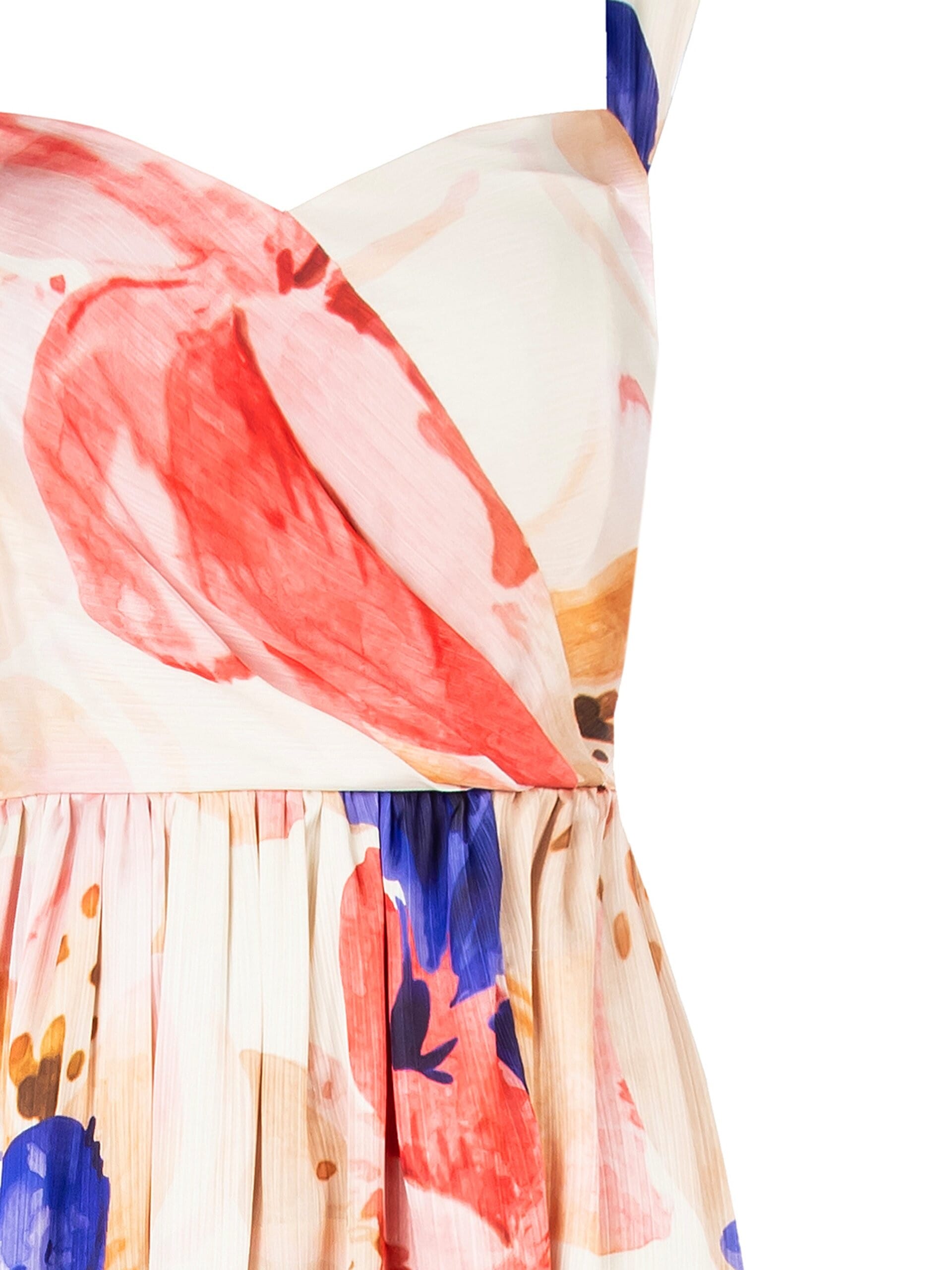 Abito Lungo A Ruota In Raso A Pieghe Mini Con Fiocco Dietro Rinascimento