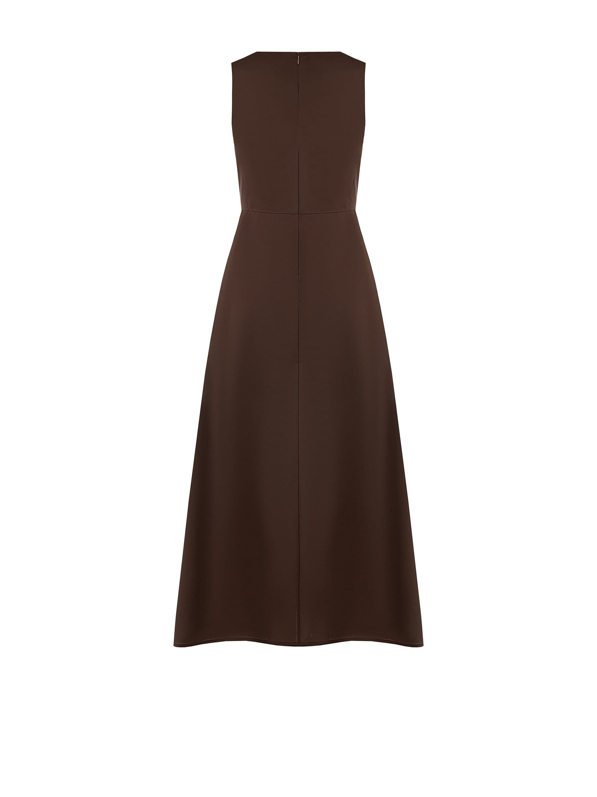 Abito Lungo Svasato In Cotone Nylon Rinascimento