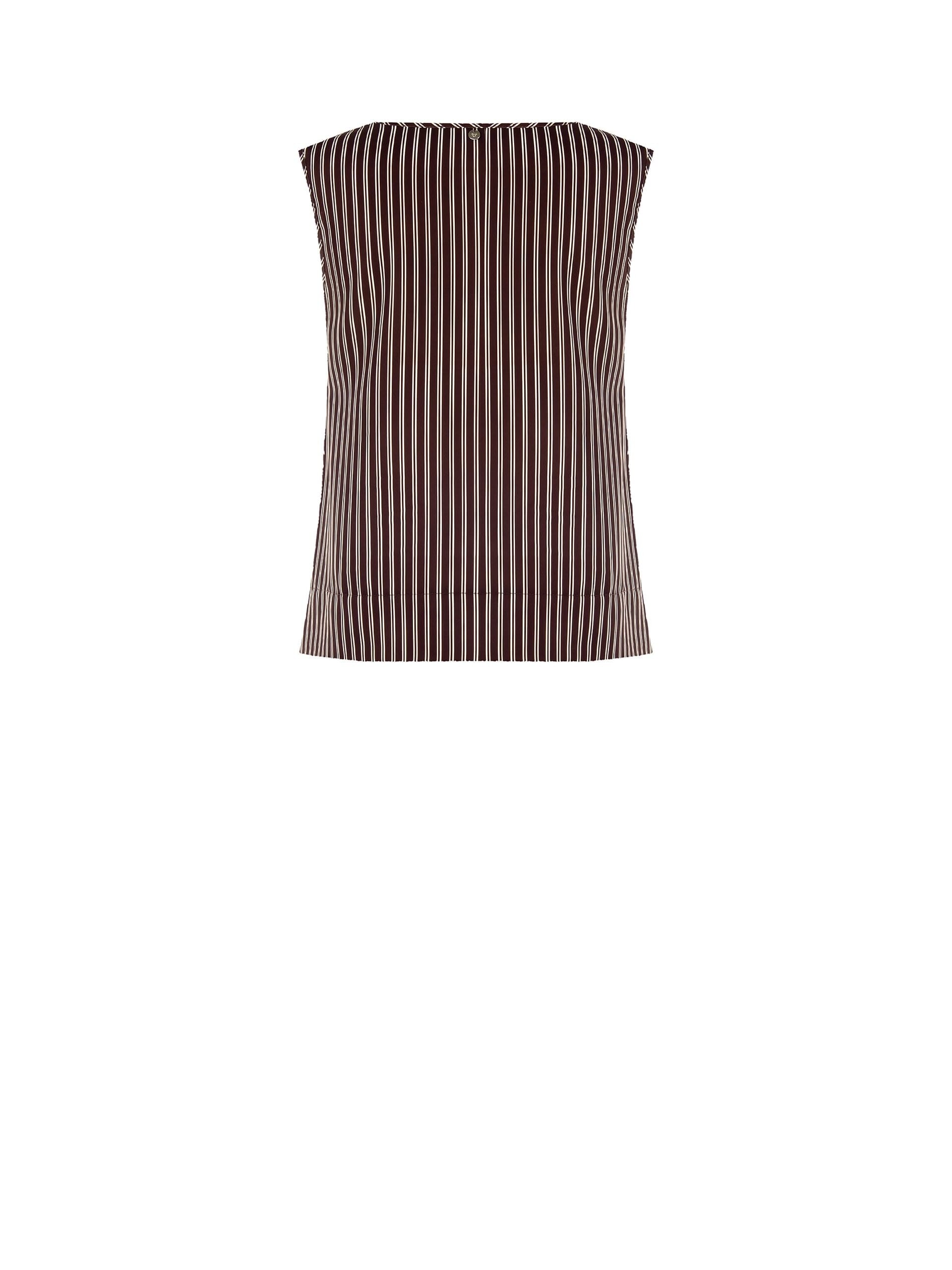 Rinascimento - Top sans manches large en satin rayé