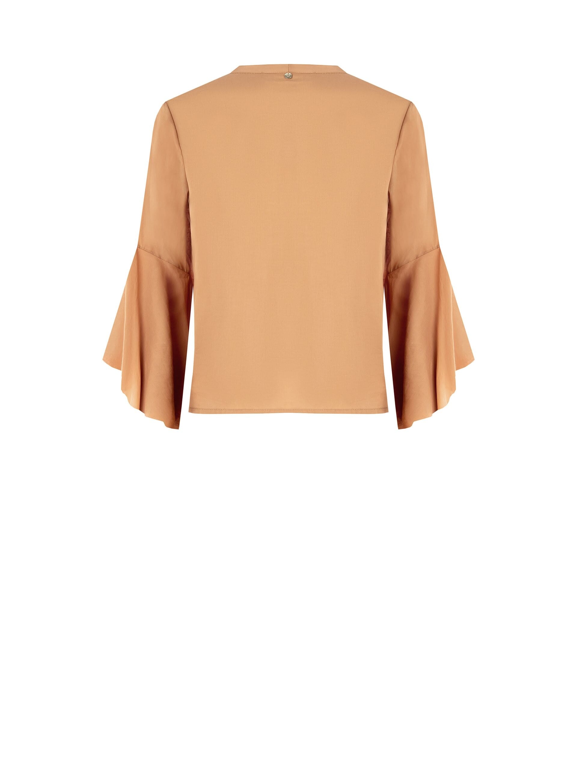 Camicia In Cotone Con Collo A V E Volant Rinascimento