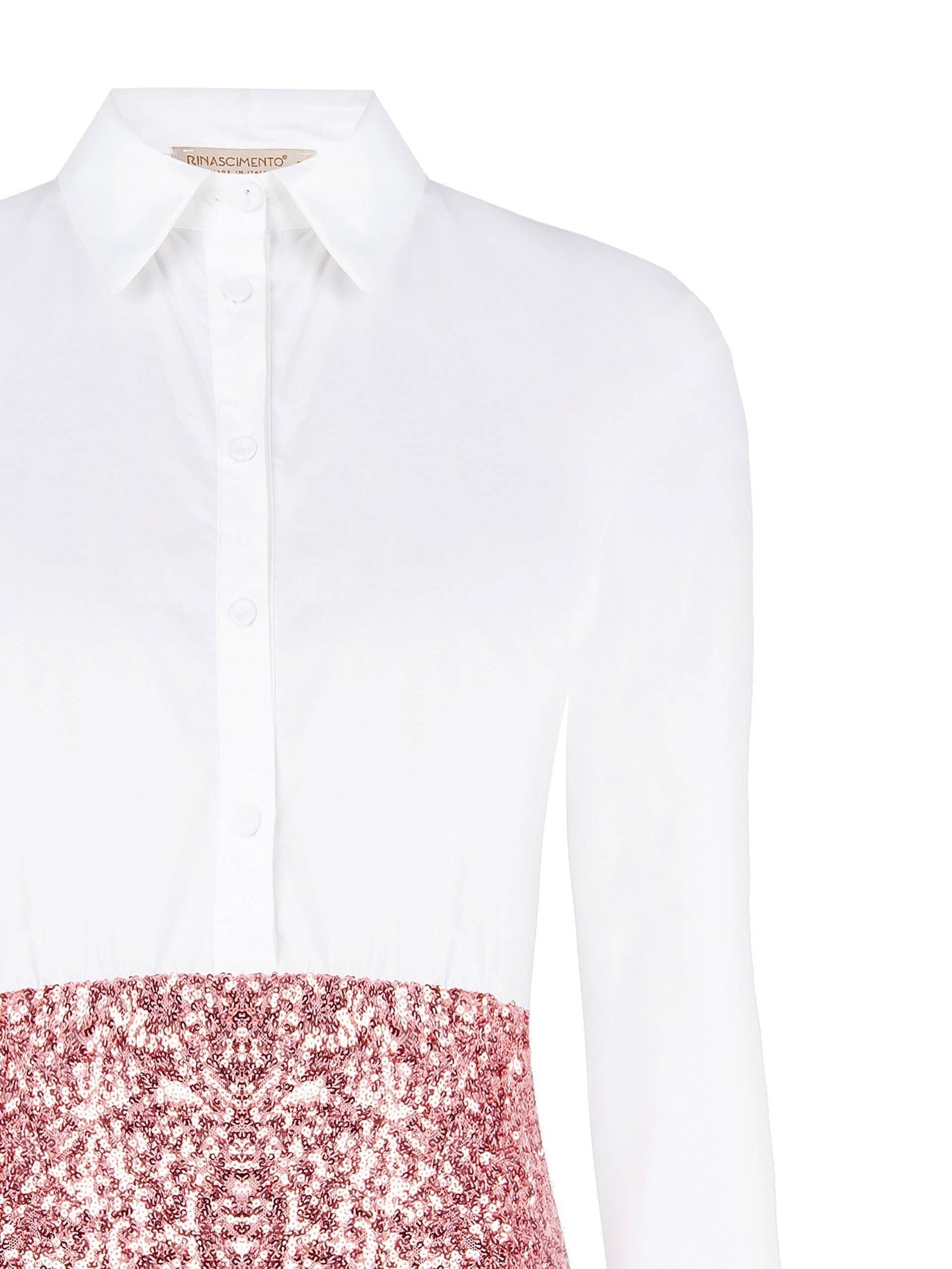 Camicia Con Fondo Ricoperto Di Paillettes Rinascimento