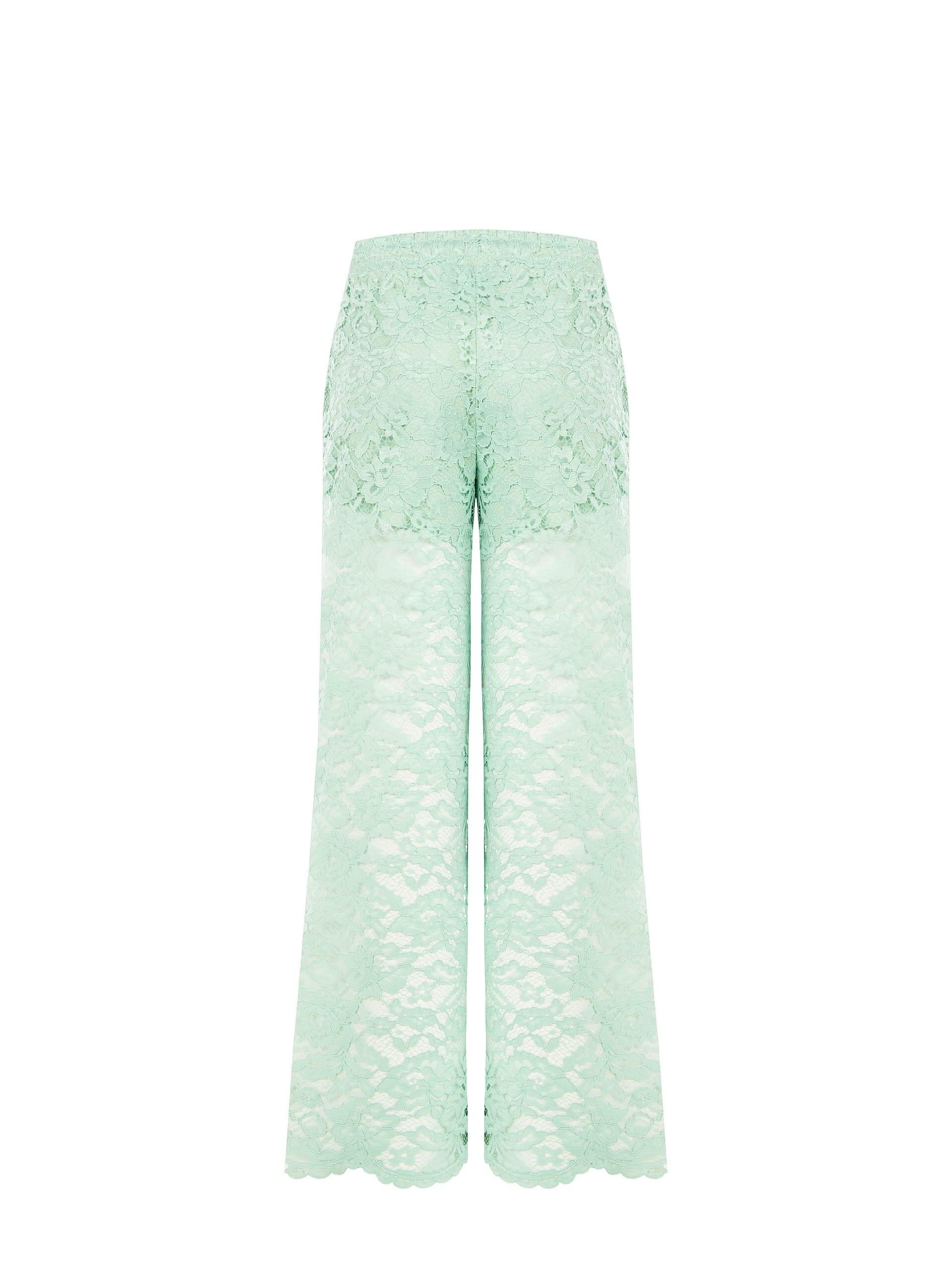 Pantaloni Palazzo In Pizzo Con Shorts Integrati Rinascimento