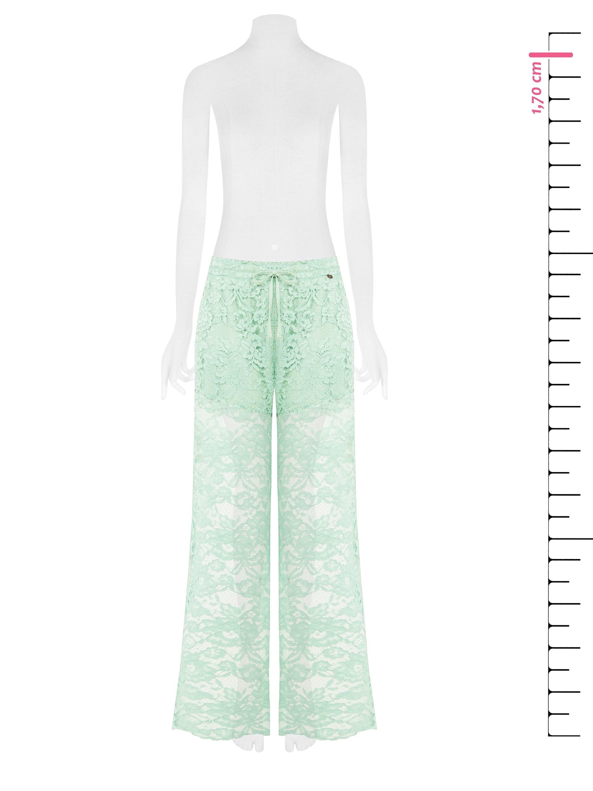 Pantaloni Palazzo In Pizzo Con Shorts Integrati Rinascimento