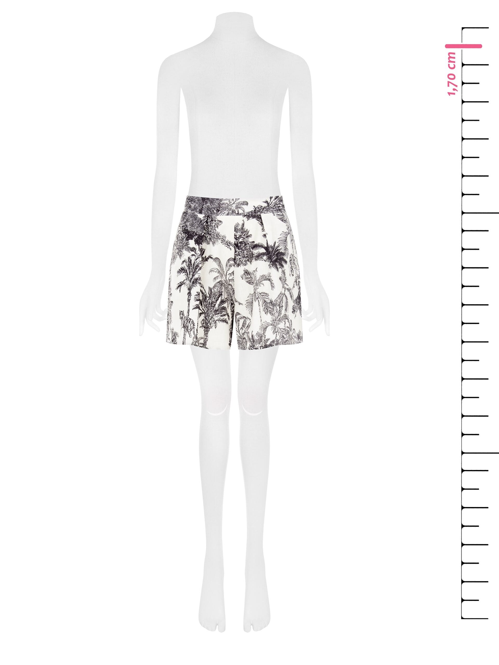 Pantaloni Corti Larghi Con Pinces Rinascimento