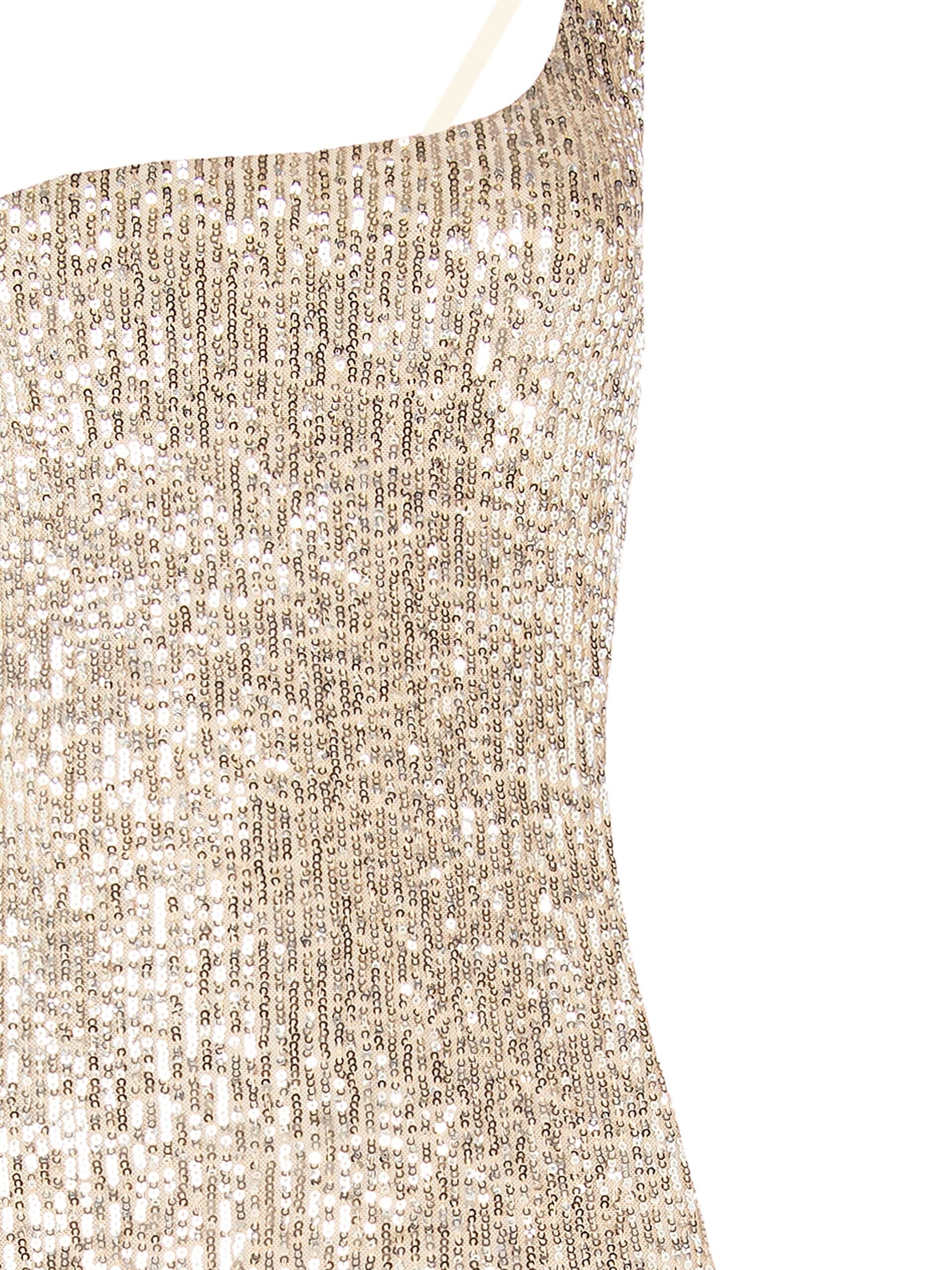 Abito Midi A Tubino Ricoperto Di Paillettes Con Spacco Profondo Rinascimento