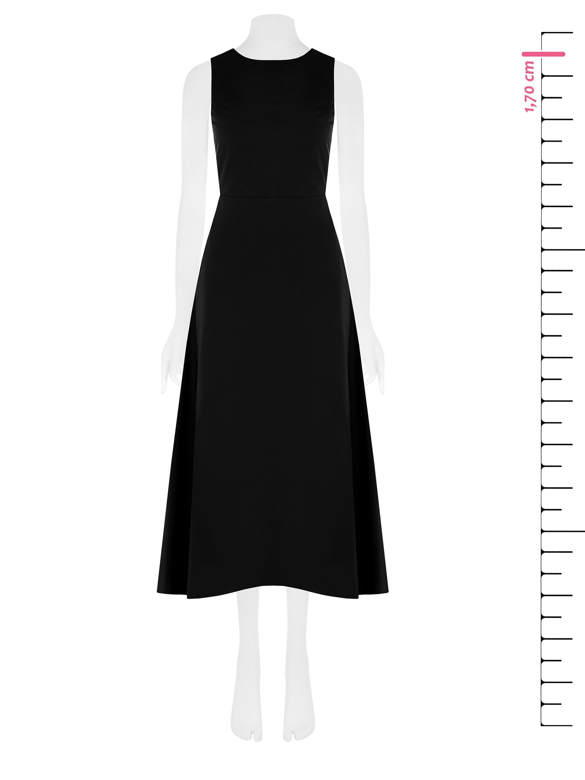 Abito Lungo Svasato In Cotone Nylon Rinascimento