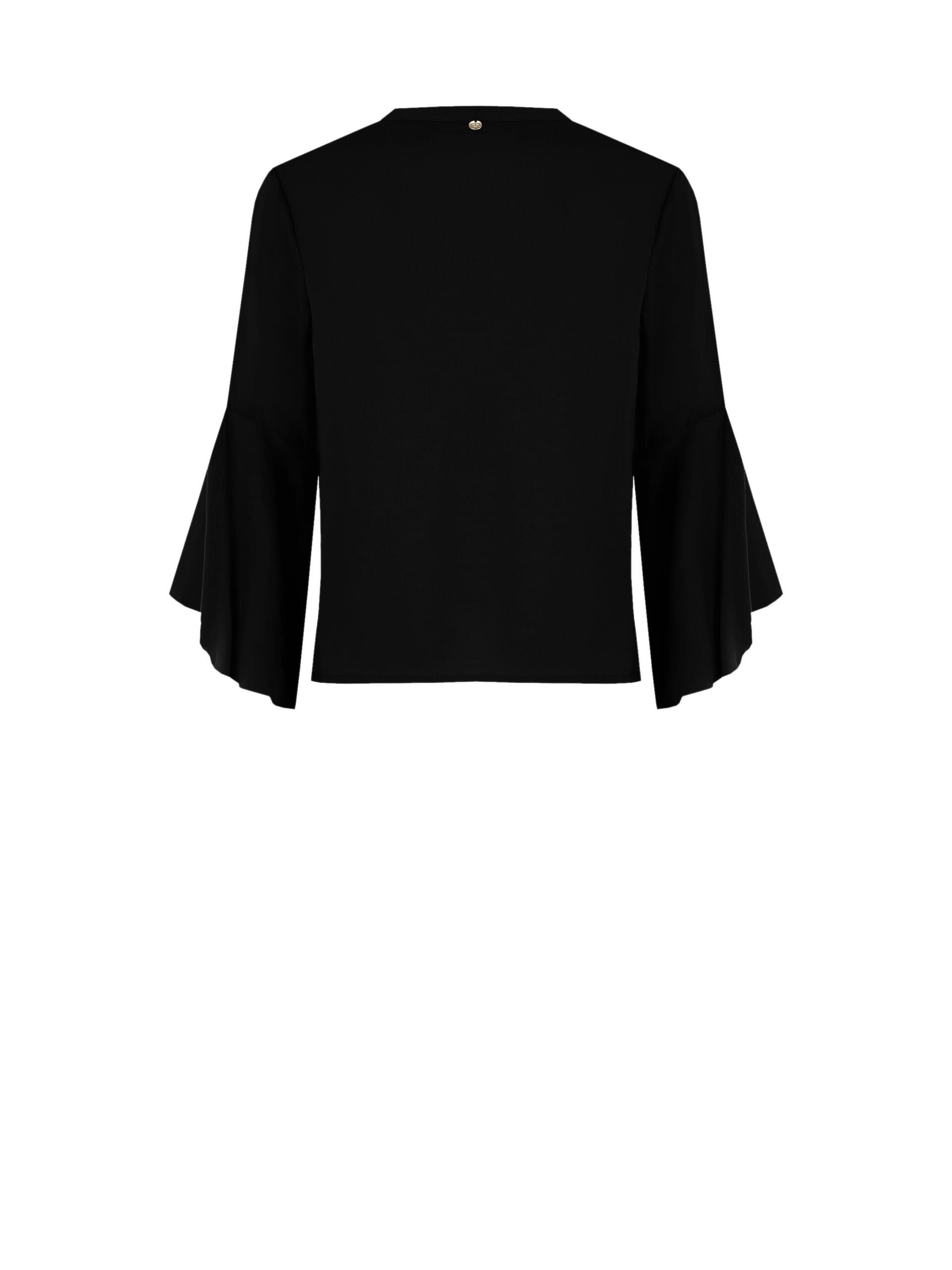 Camicia In Cotone Con Collo A V E Volant Rinascimento